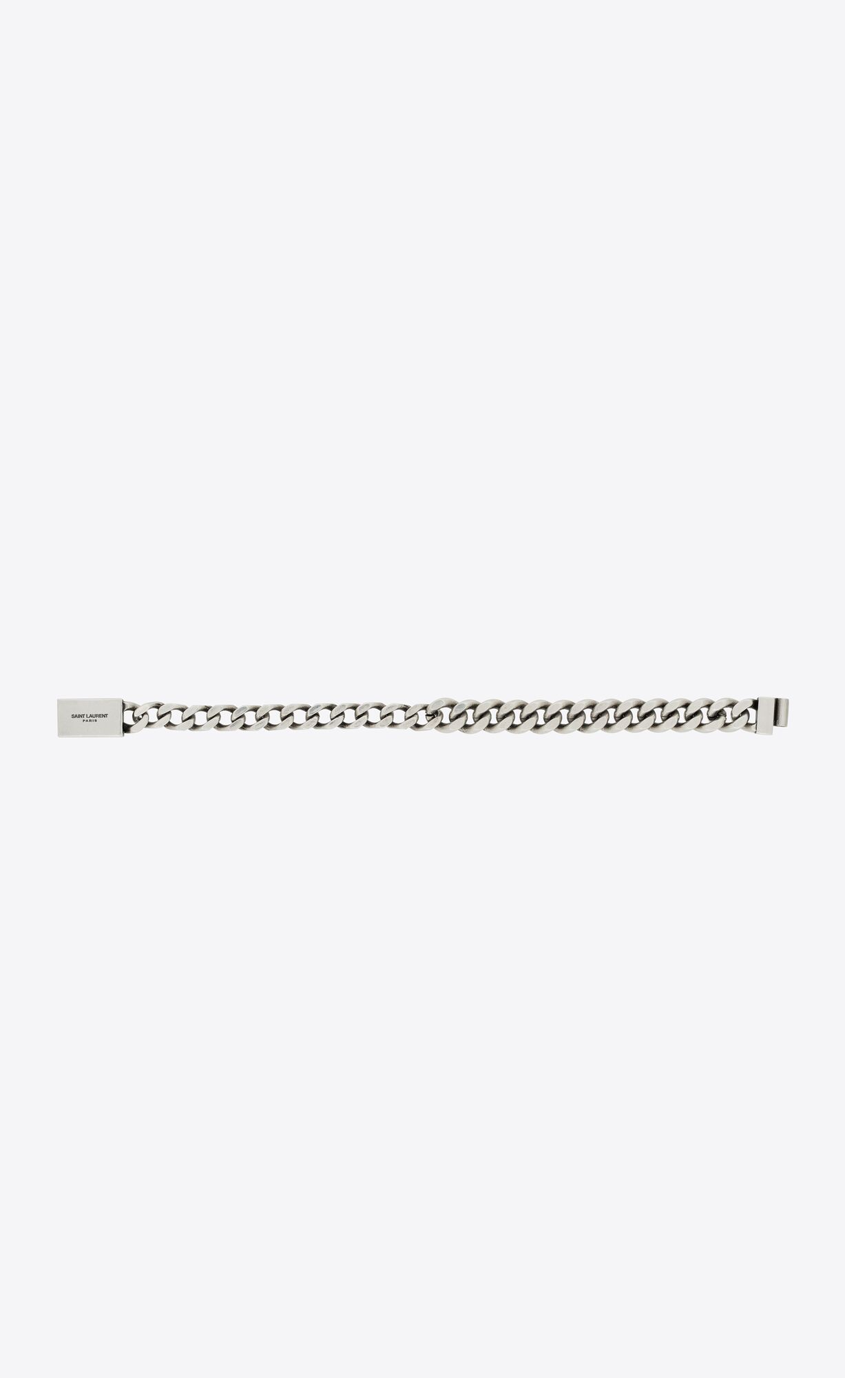 YSL Curb Chain Bracelet In Metal Strieborne | 49853-PMQX