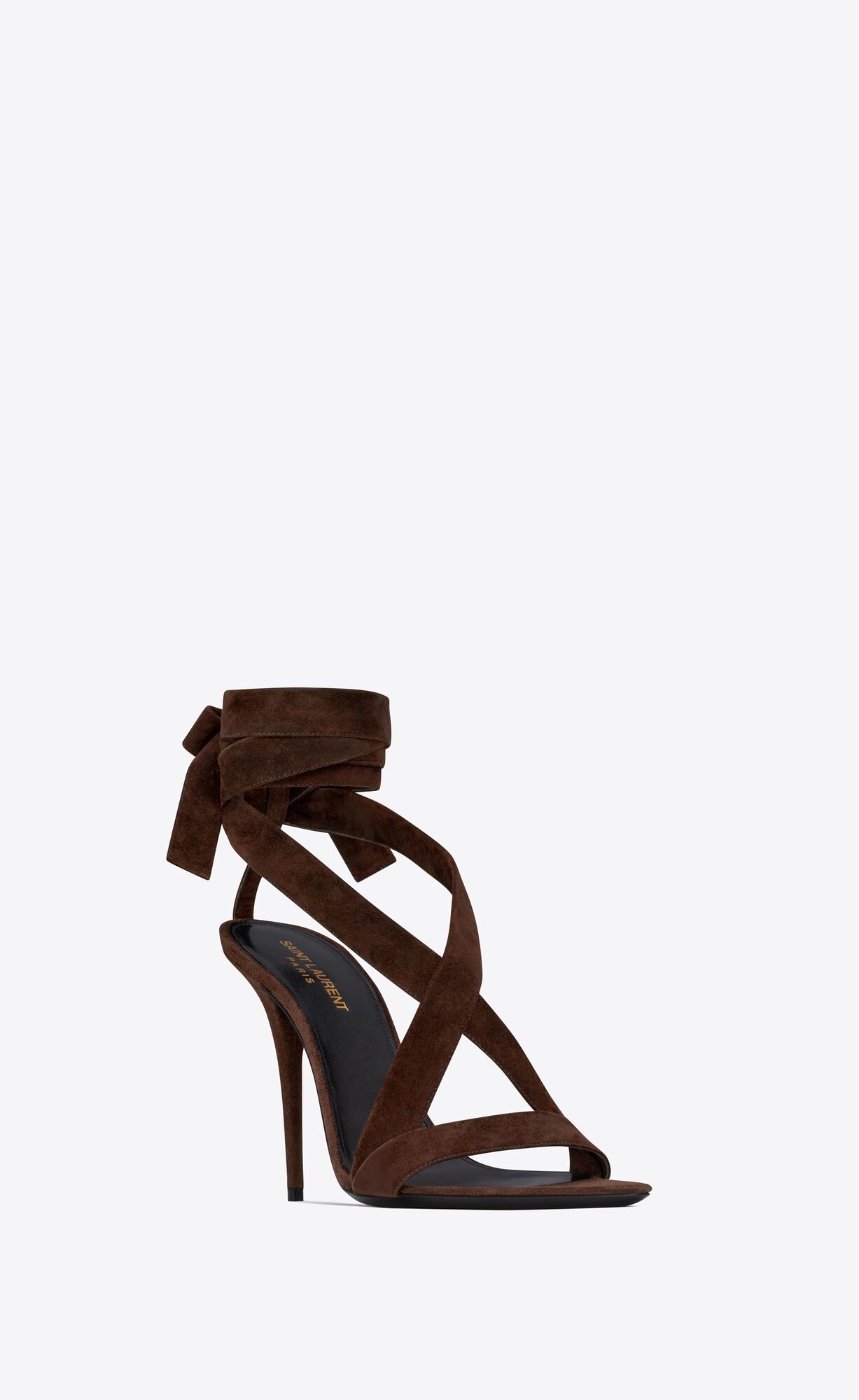 YSL Deva Sandals In Semisove Tmavo Hnede | 70341-QHDN