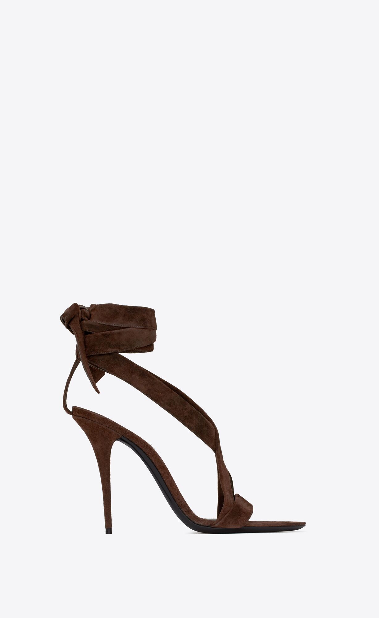 YSL Deva Sandals In Semisove Tmavo Hnede | 70341-QHDN