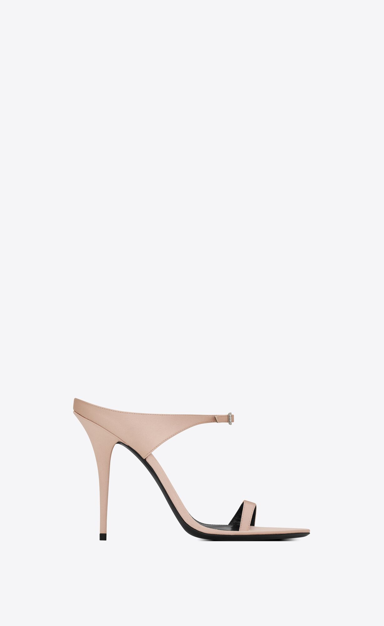 YSL Dive Mules In Silk Satin Béžové | 92417-KSVY