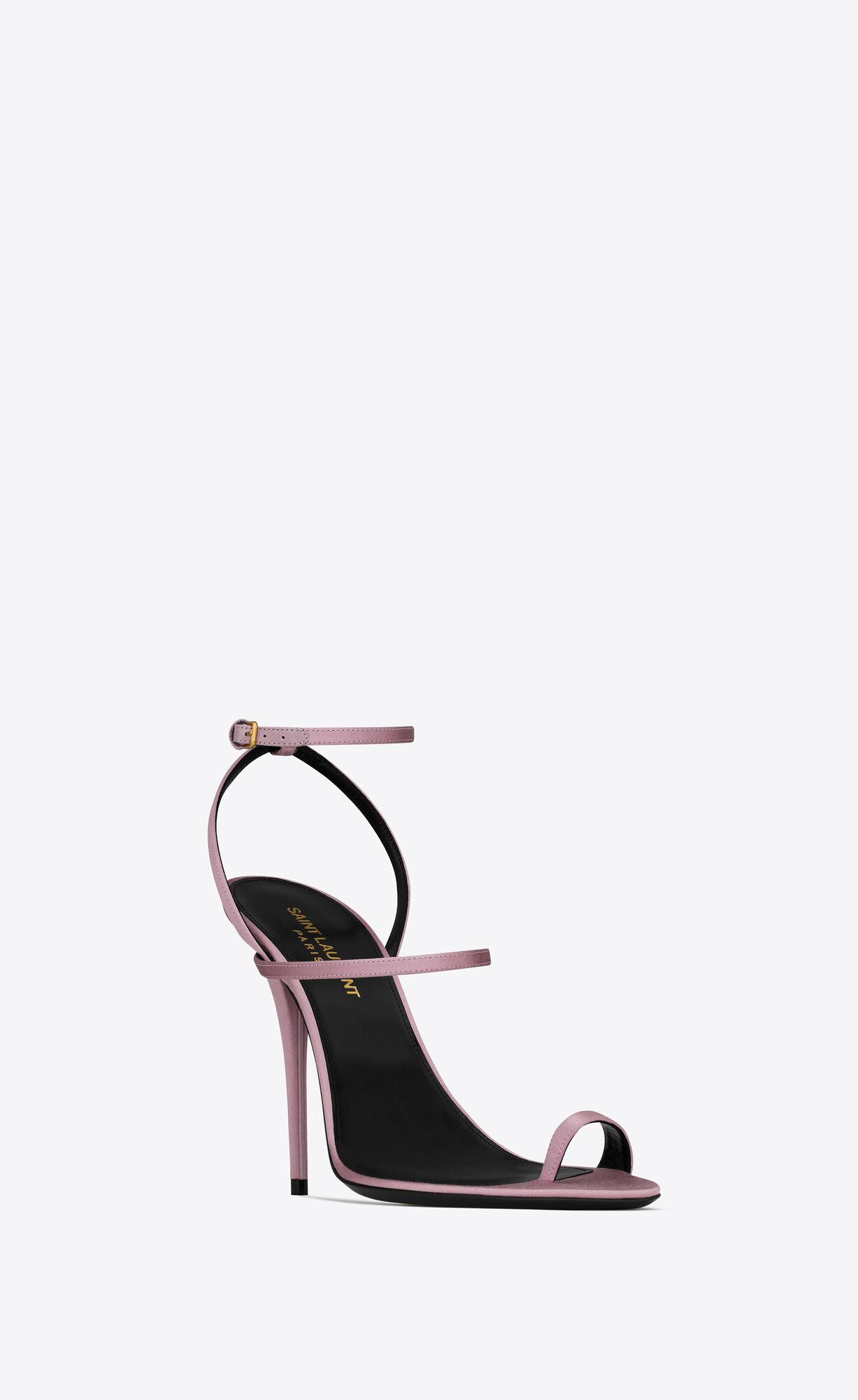 YSL Dive Sandals In Silk Satin Ruzove | 54209-AUHJ