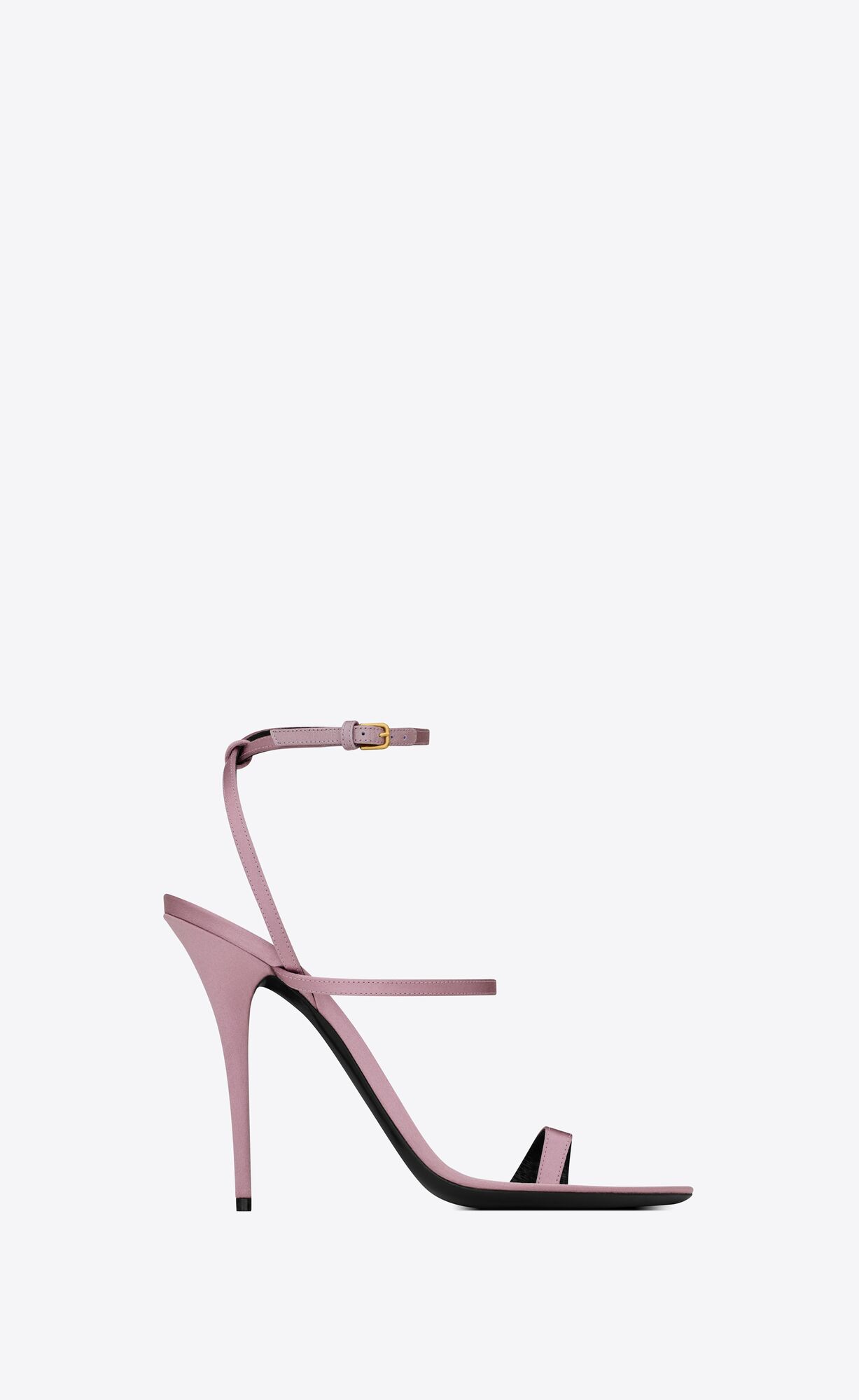 YSL Dive Sandals In Silk Satin Ruzove | 54209-AUHJ