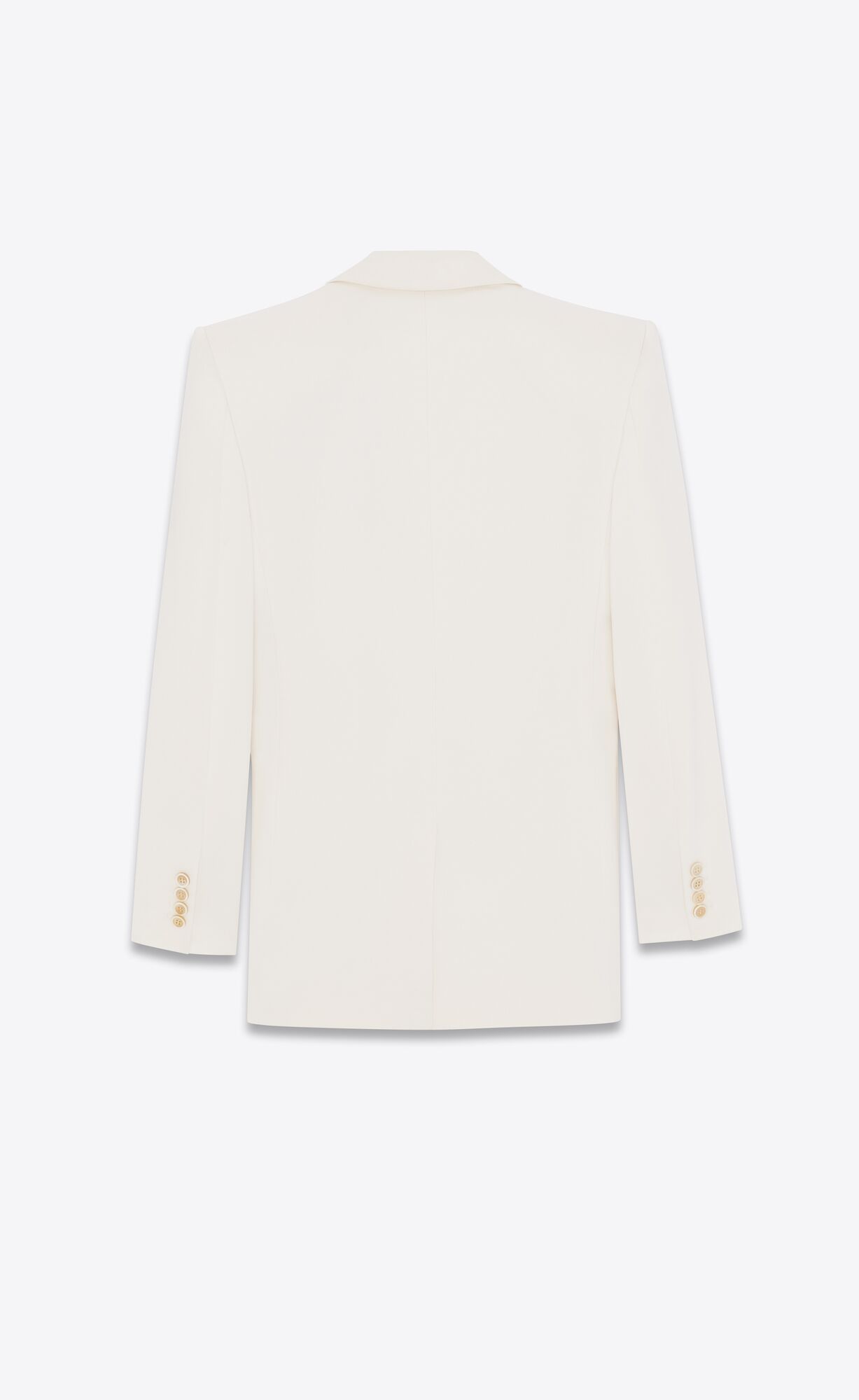 YSL Double-breasted Jacket In Silk Satin Shell | 36849-NCHE