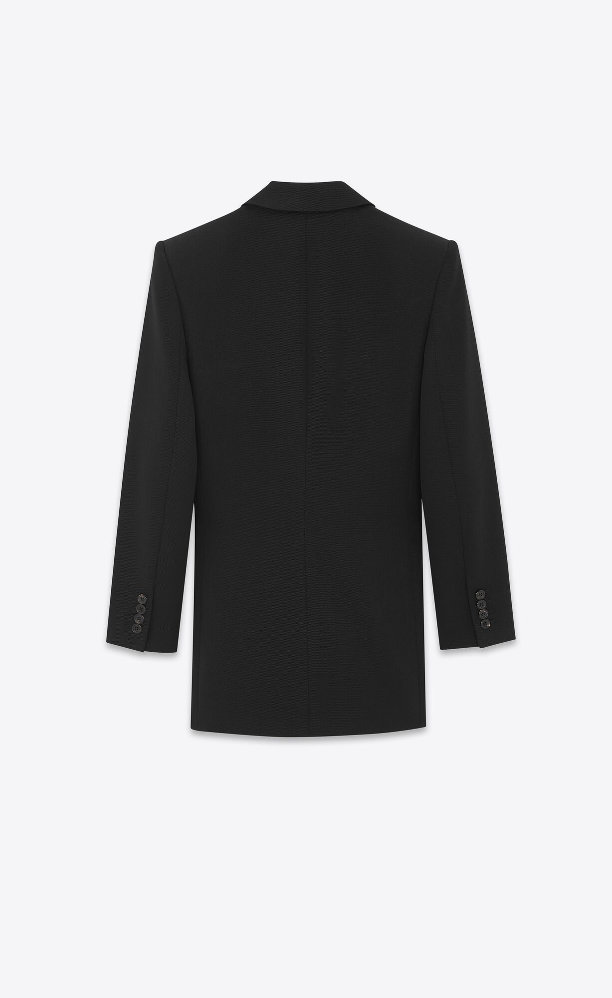 YSL Double-breasted Jacket In Vlna Čierne | 25047-IBWL