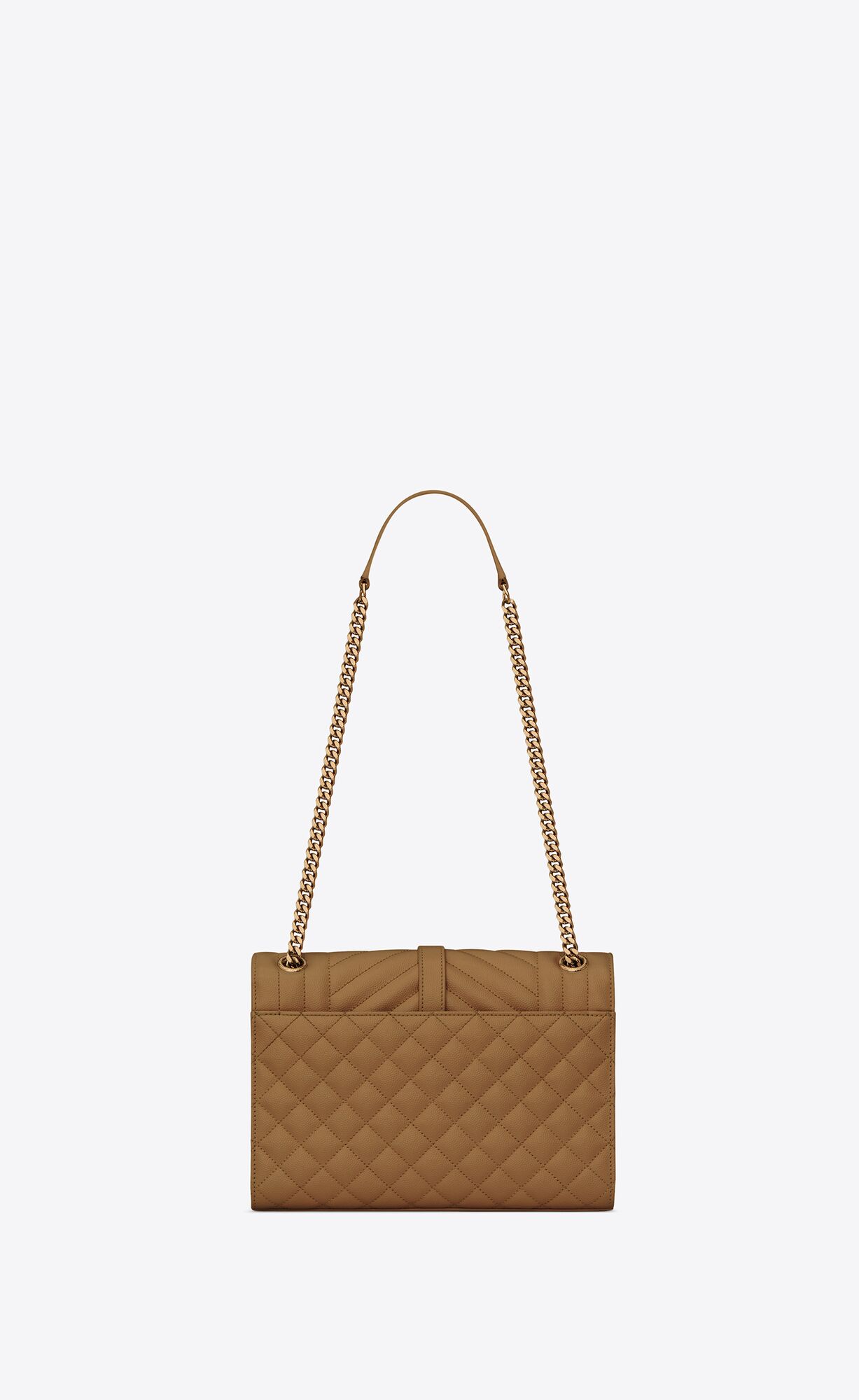 YSL Envelope Medium Chain Bag In Mix Matelassé Grain De Poudre Embossed Kozene Old Oil | 18356-IXLD