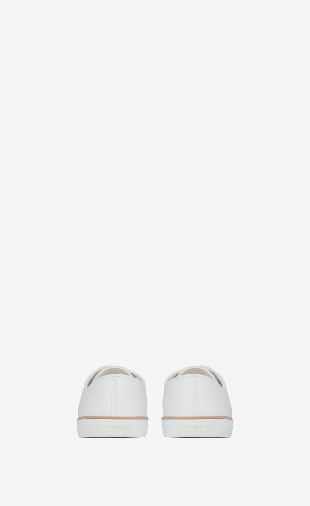 YSL Feliz Low Top Sneakers In Smooth Kozene Blanc | 28190-CHQJ