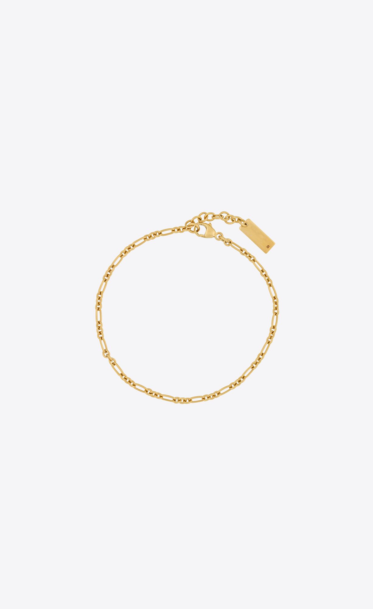 YSL Figaro Chain Bracelet In Metal Zlate | 72309-FZHV