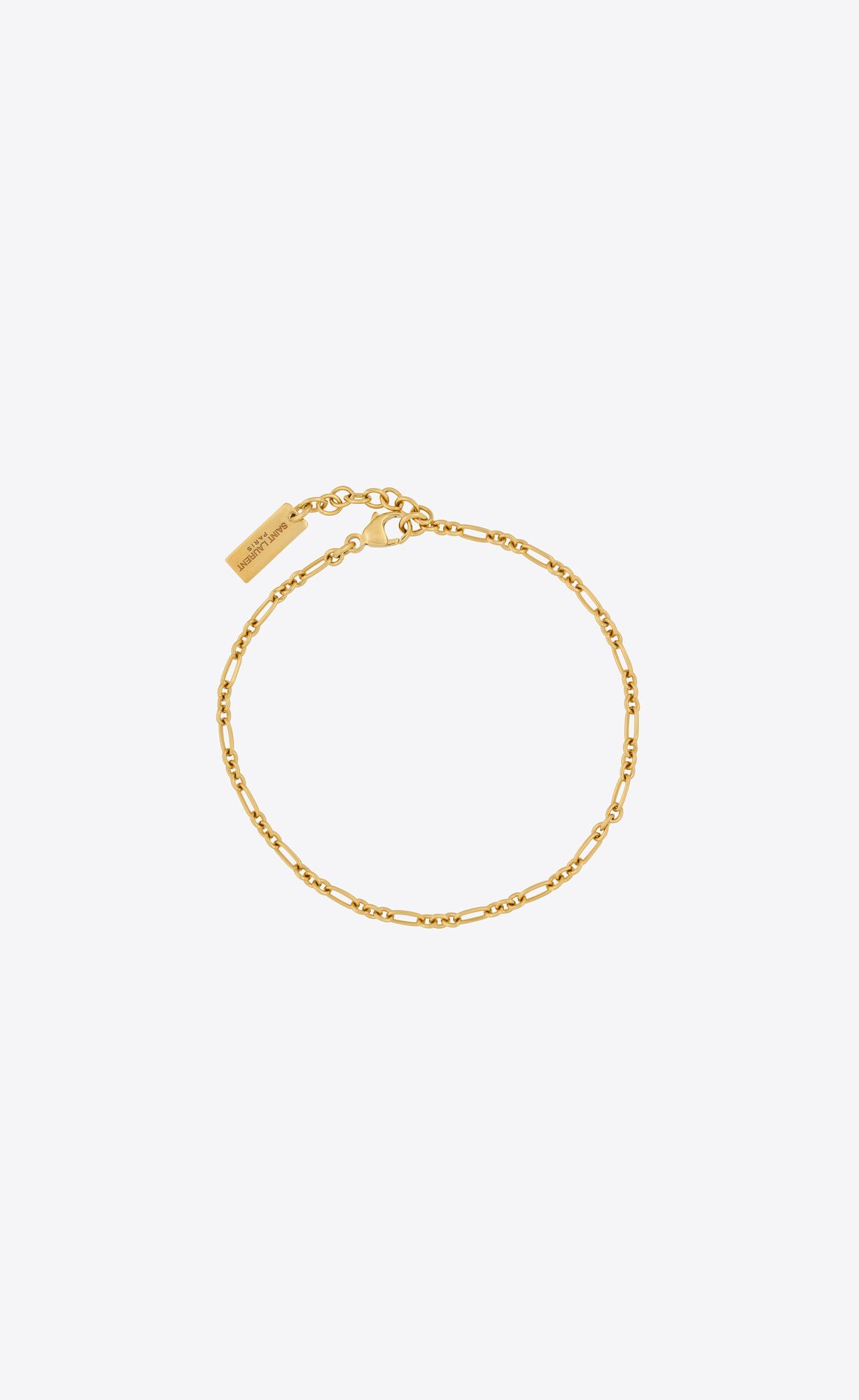 YSL Figaro Chain Bracelet In Metal Zlate | 72309-FZHV