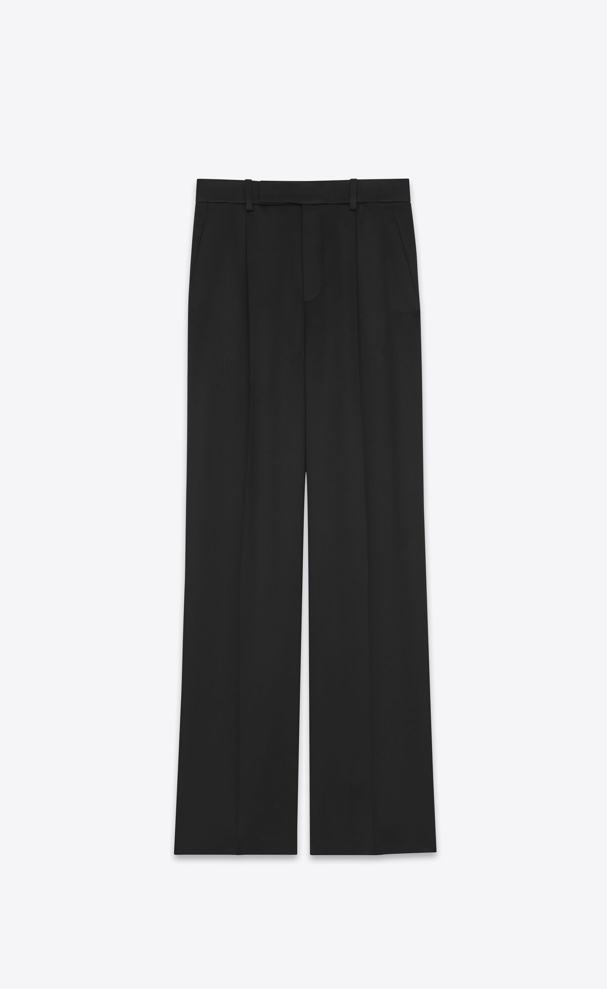 YSL Flared Pants In Satin Čierne | 48056-OIFA