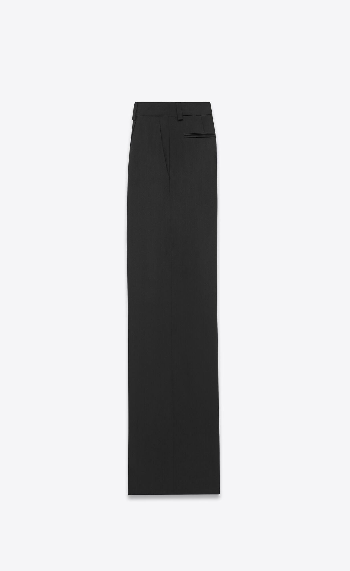 YSL Flared Pants In Silk Satin Čierne | 30629-ETRB