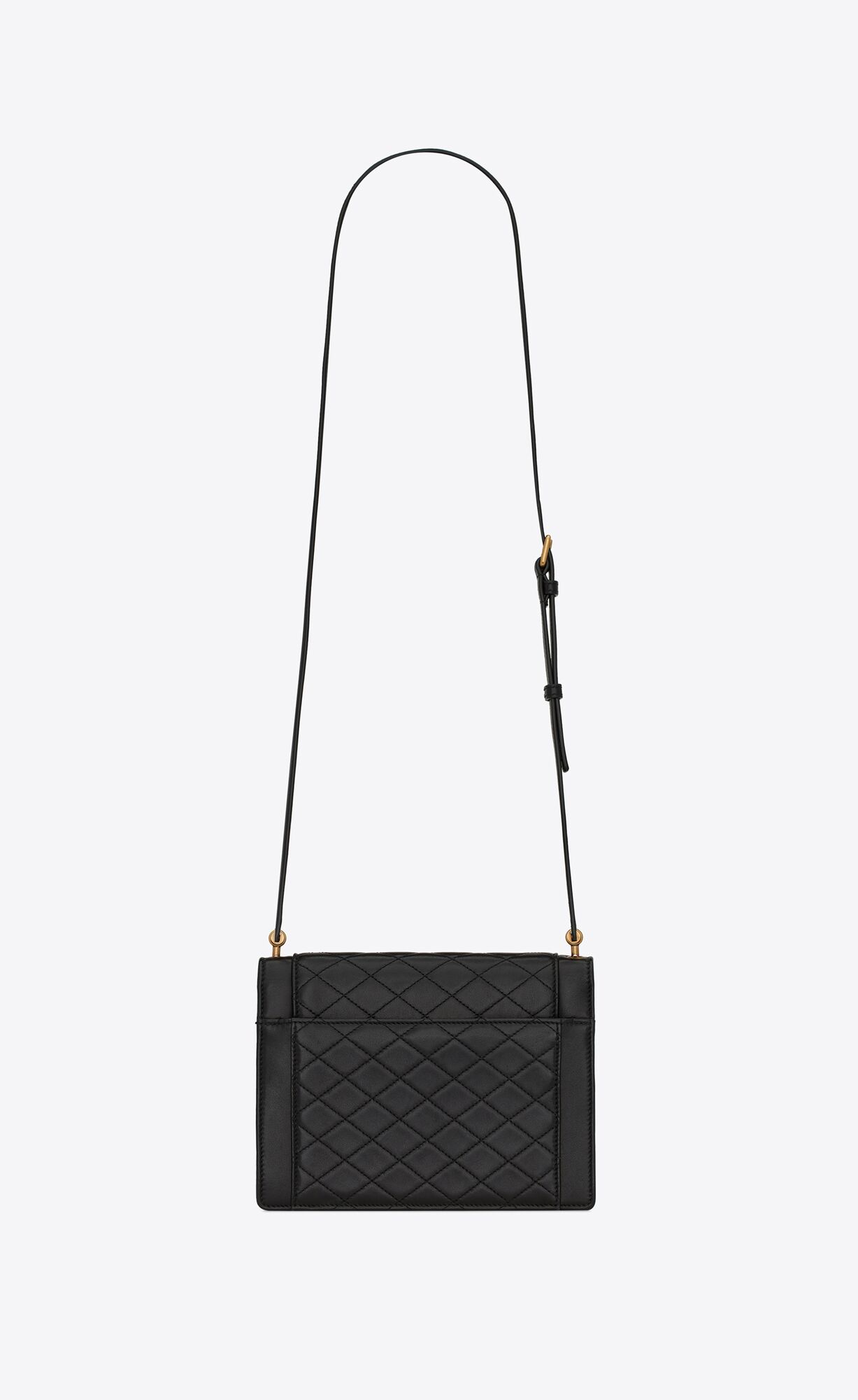 YSL Gaby Mini Satchel In Prešívané Lambskin Noir | 34298-NQIU