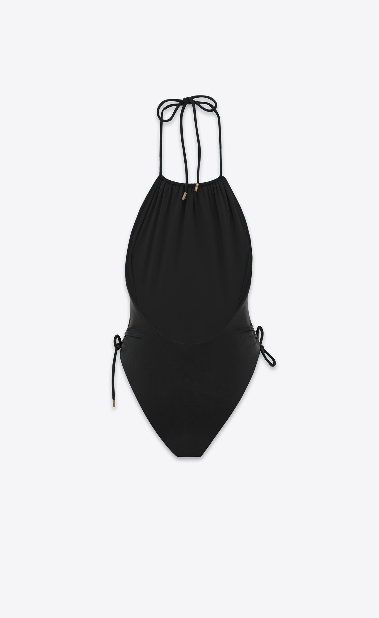 YSL Halterneck Swimsuit Čierne | 49168-BWPD