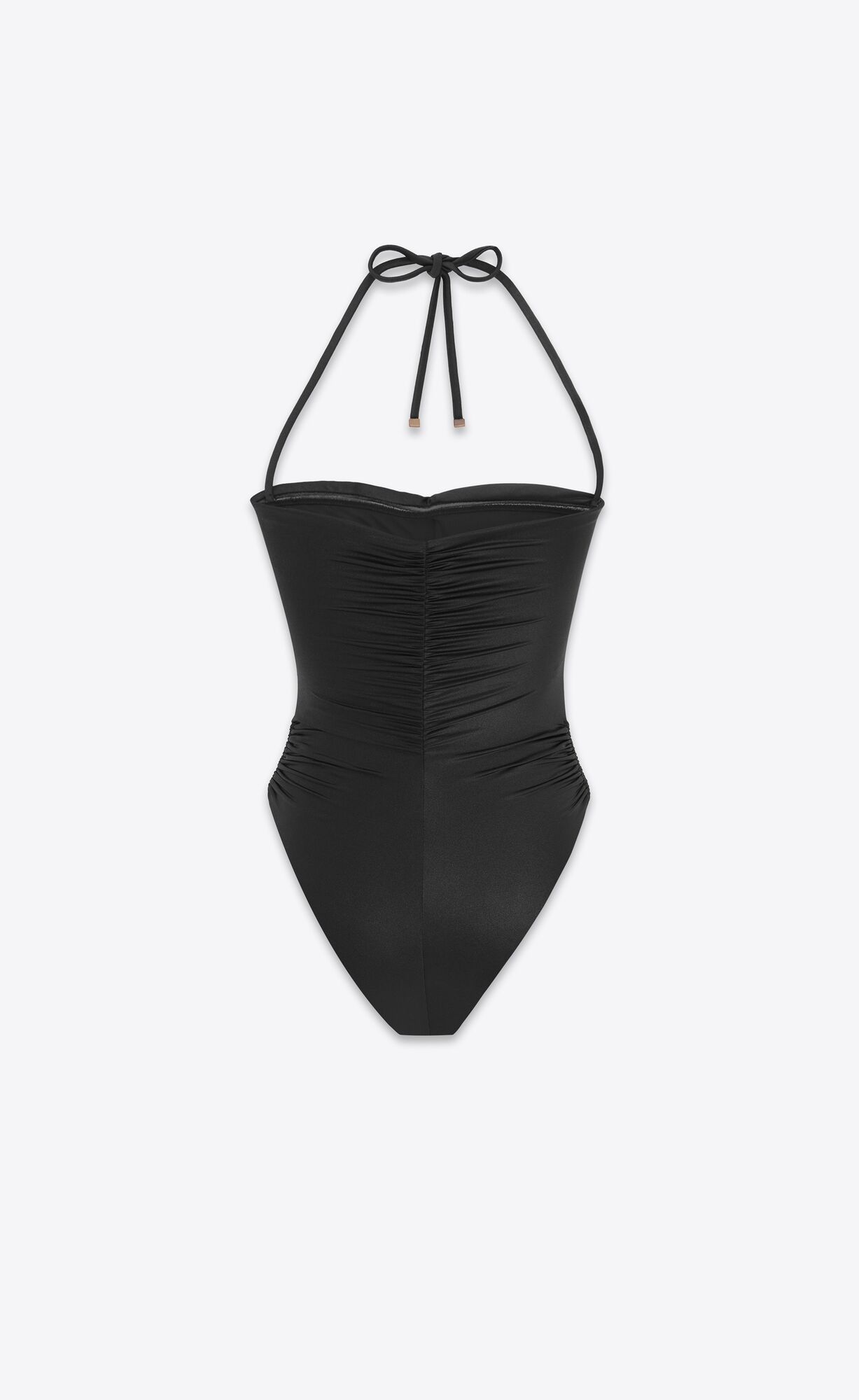 YSL Halterneck Swimsuit Čierne | 94617-VABN