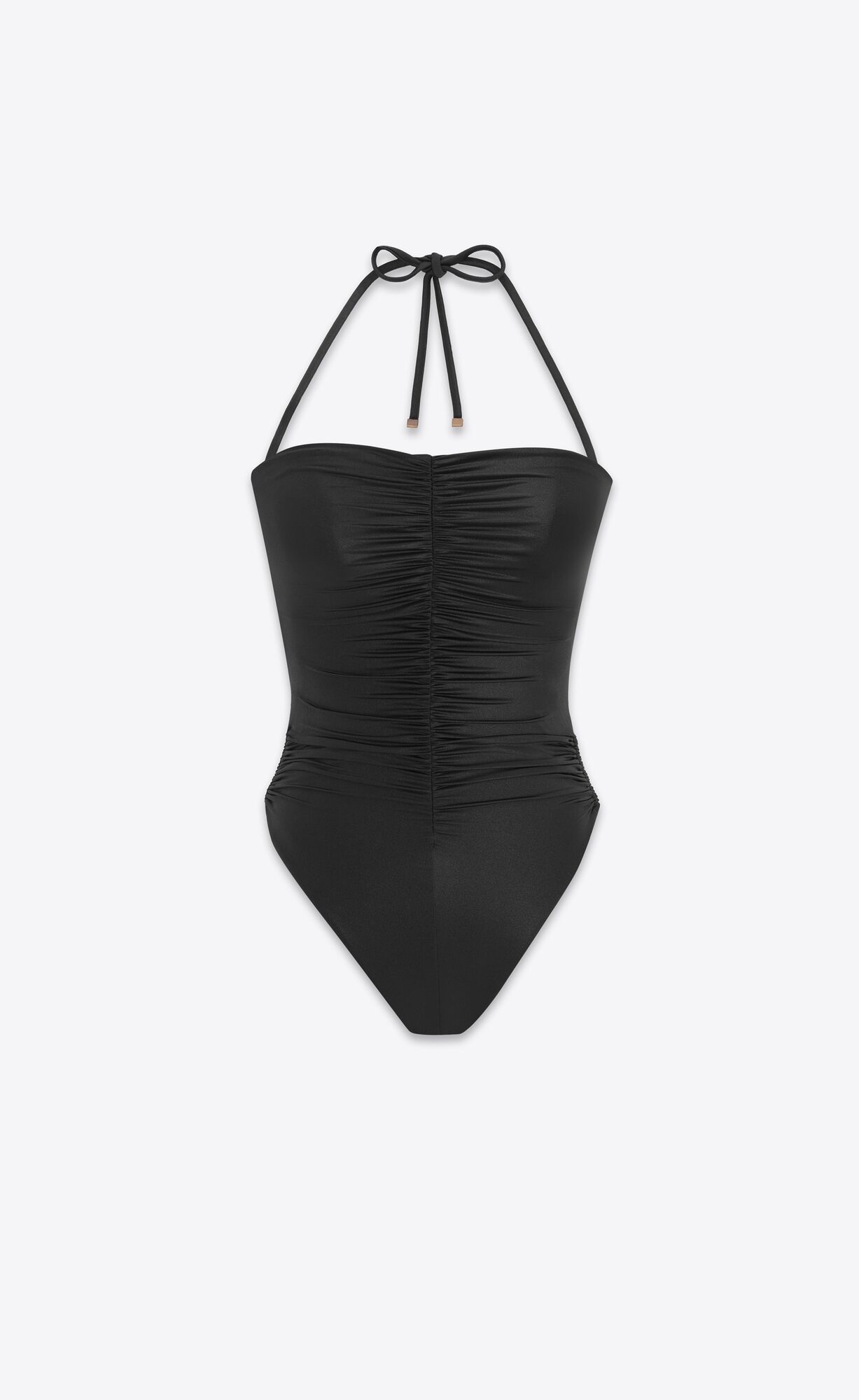 YSL Halterneck Swimsuit Čierne | 94617-VABN