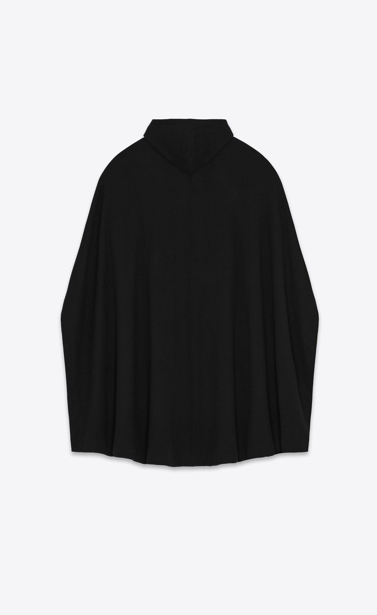 YSL Hoodie Cape In Fleece Čierne | 86530-NTDV