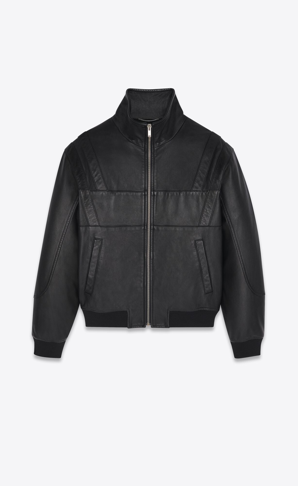 YSL Jacket In Drummed Lambskin Čierne | 65247-QPNG