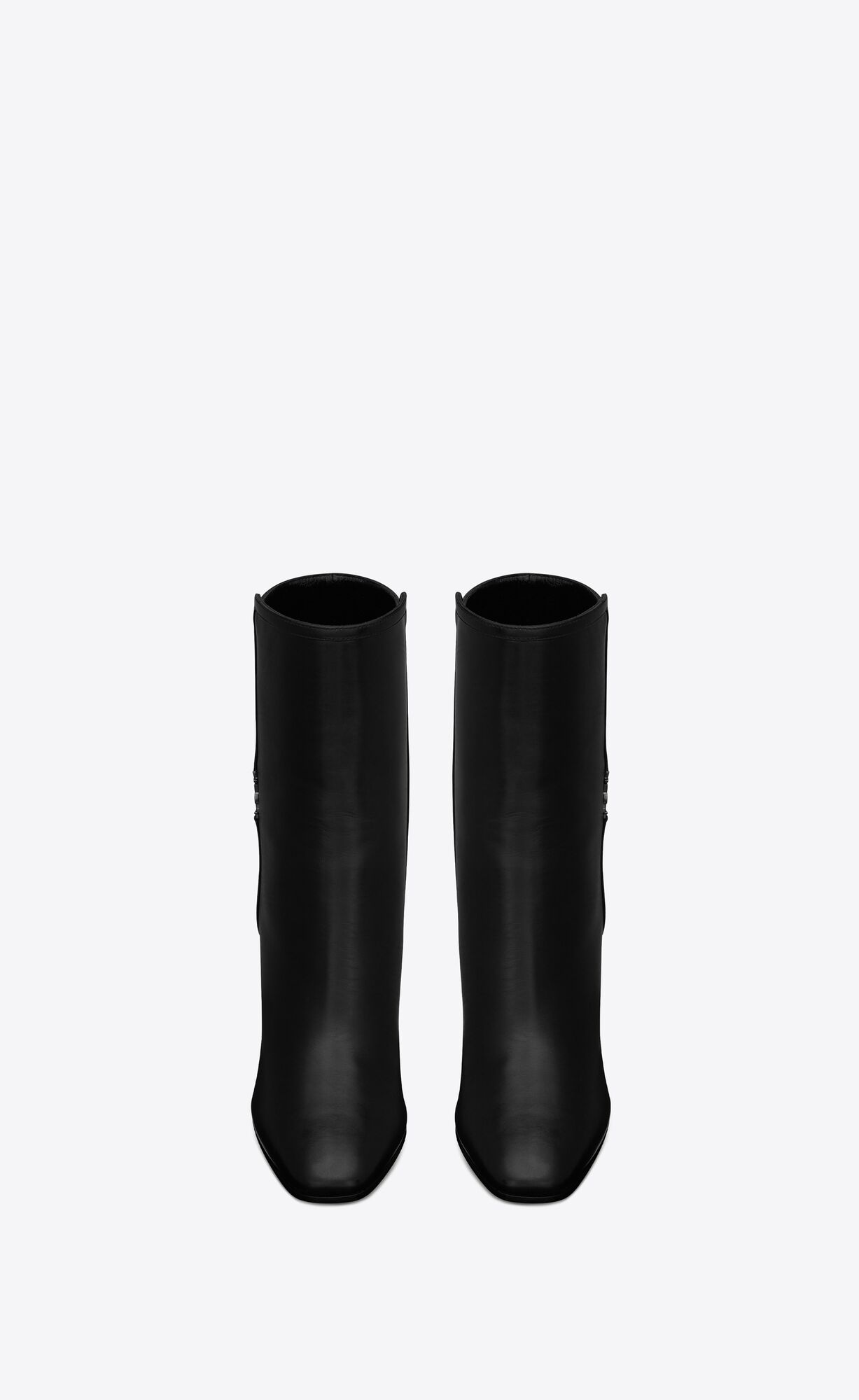 YSL Jane Cassandre Booties In Smooth Kozene Čierne | 63745-XYLT