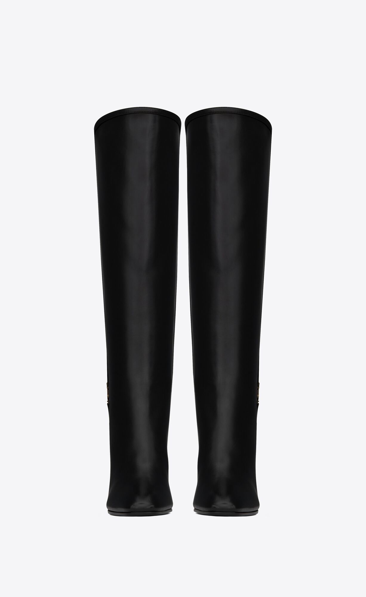 YSL Jane Cassandre Boots In Smooth Kozene Čierne | 21967-OBEP