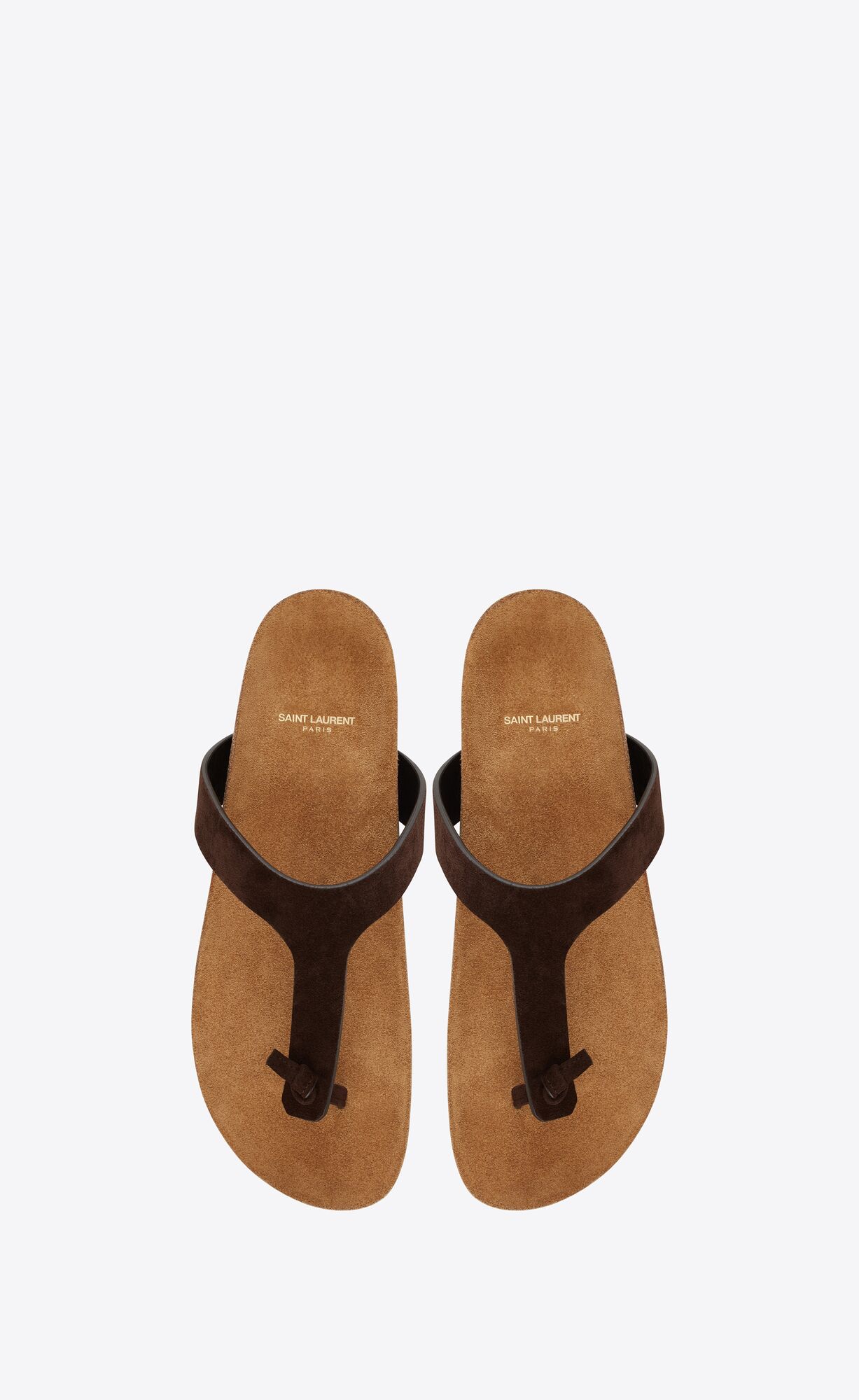 YSL Jimmy Balerinky Sandals In Semisove Chocolat | 28147-VFSZ