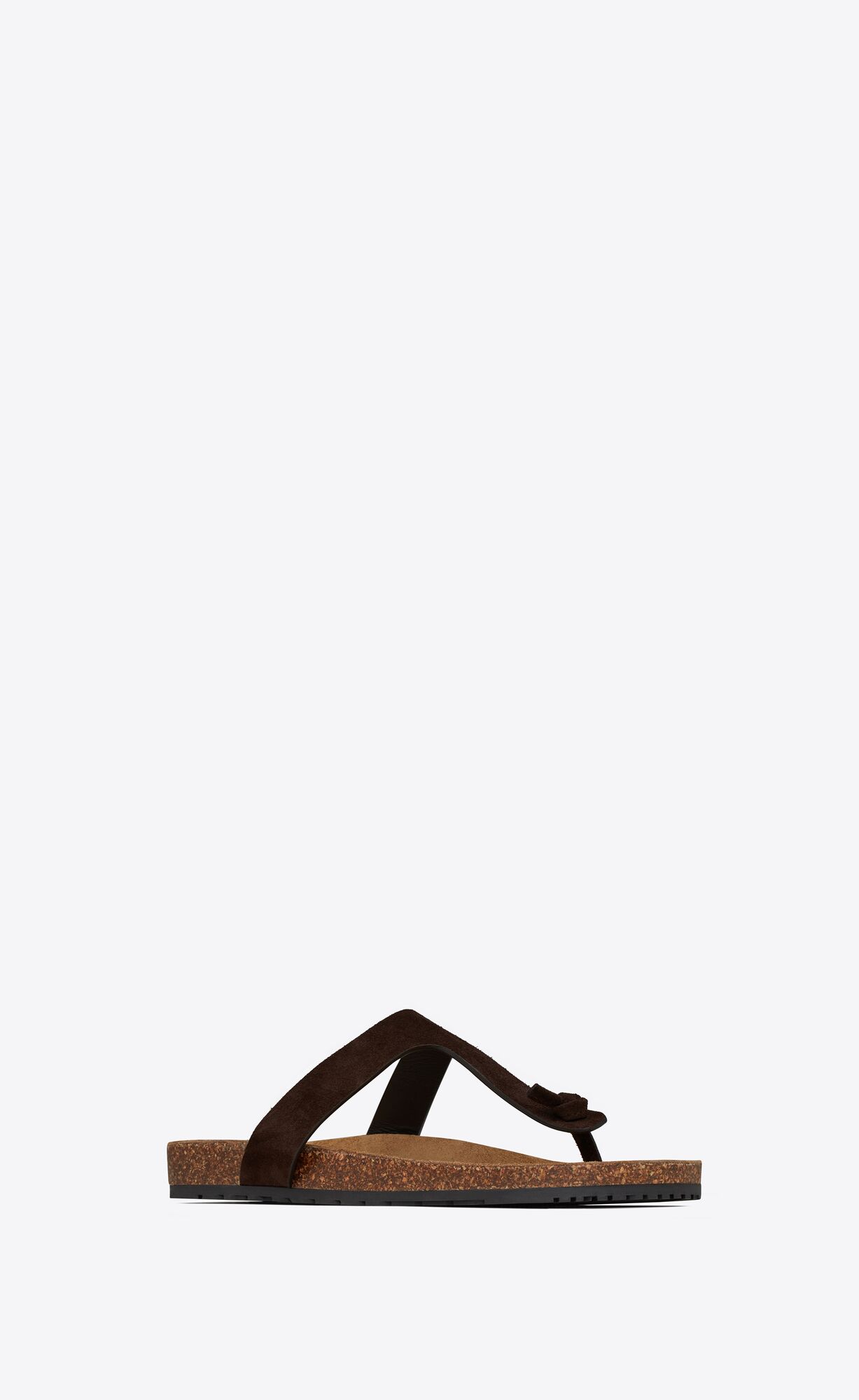 YSL Jimmy Balerinky Sandals In Semisove Chocolat | 28147-VFSZ