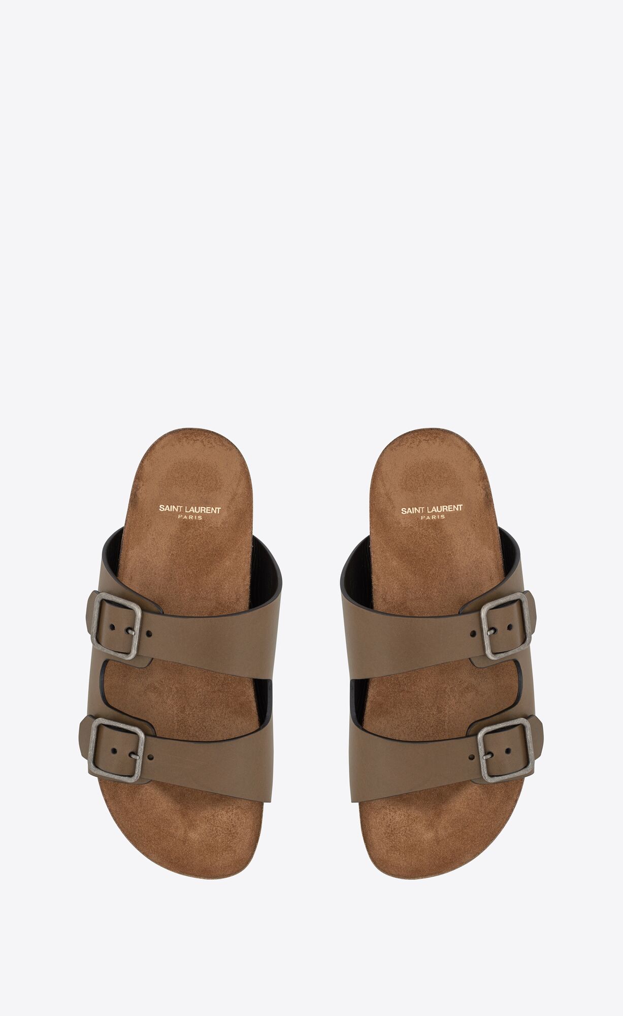 YSL Jimmy Balerinky Sandals In Smooth Kozene Tundra | 52897-UODZ