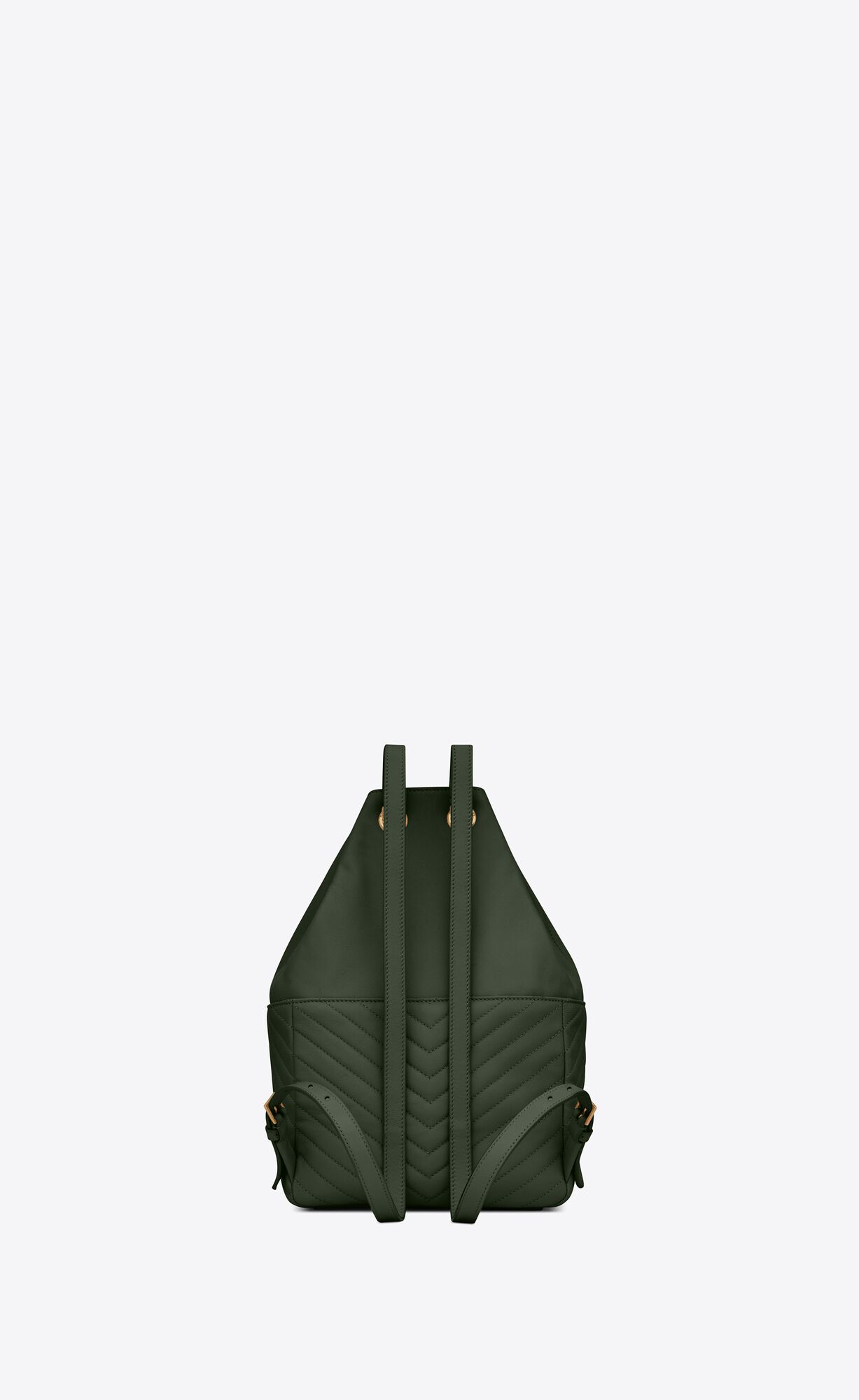 YSL Joe Backpack In Lambskin Vert Fonce | 98410-IXUY