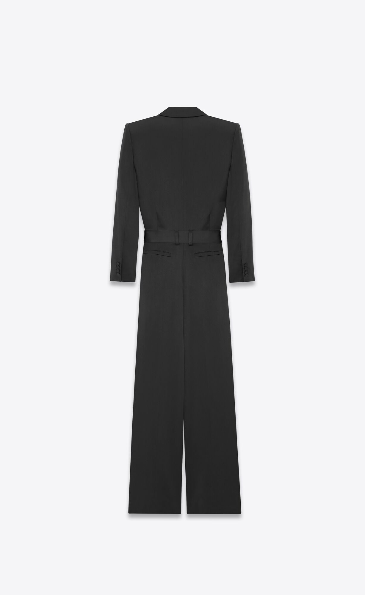 YSL Jumpsuit In Silk Satin Čierne | 31290-CANL