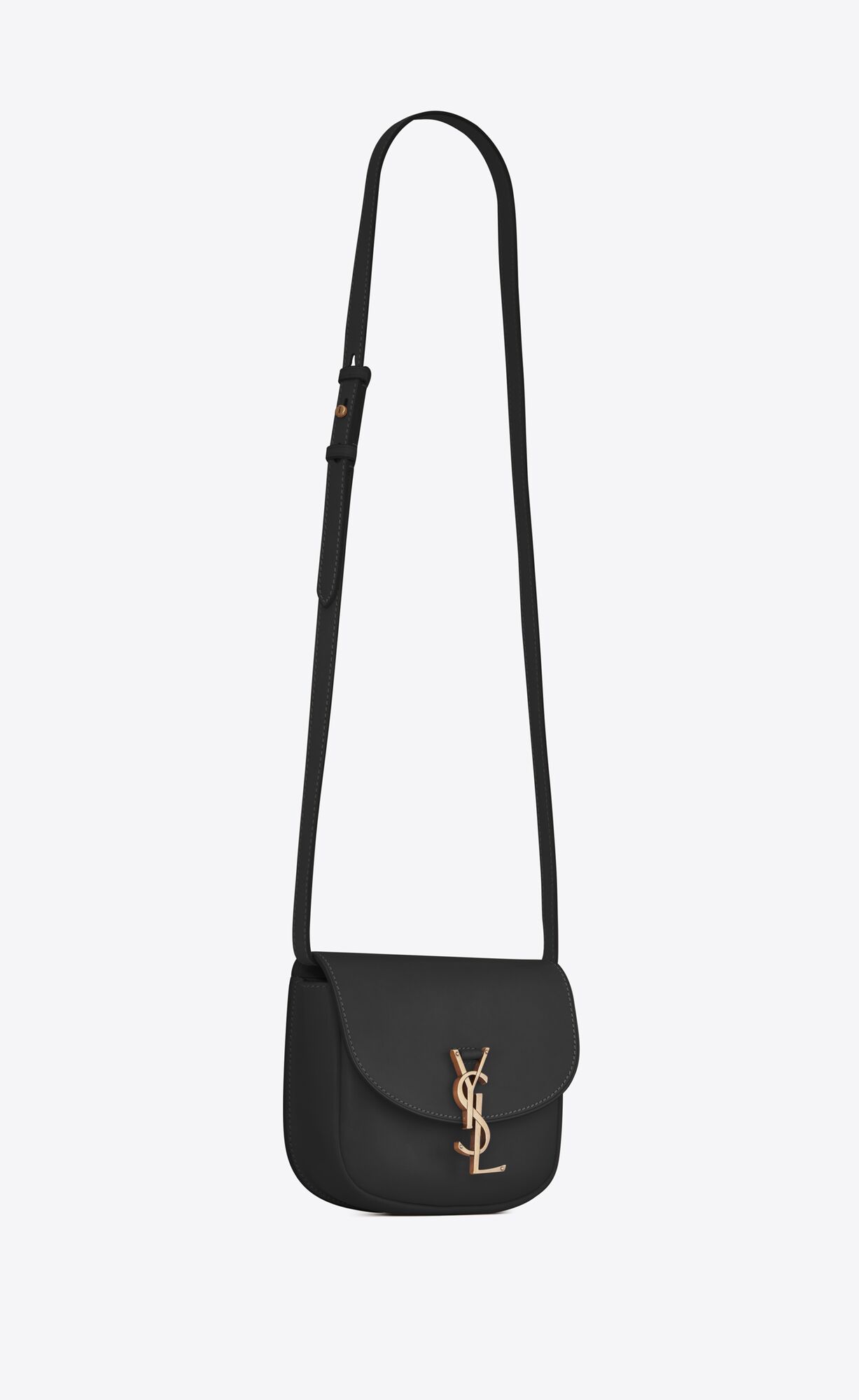 YSL Kaia Small Satchel In Smooth Kozene Noir | 38594-SGWR