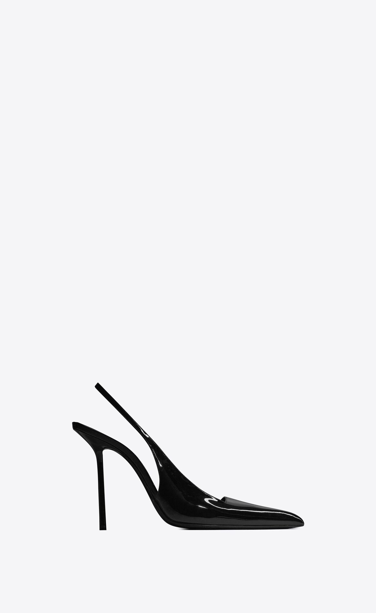 YSL Kiss Slingback Pumps In Lakovane Kozene Čierne | 30897-AYUQ