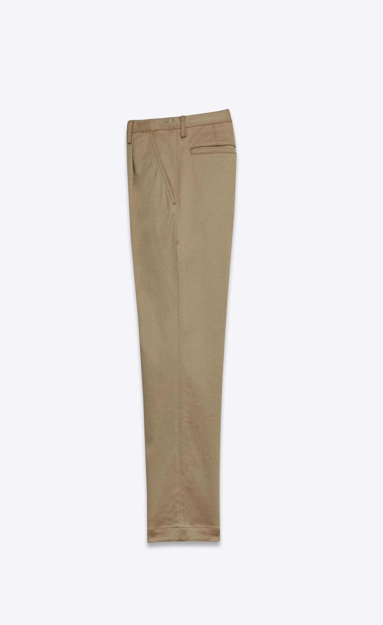 YSL Klasické Chino Pants In Raw Beige Bavlnene Twill Béžové | 15309-BUOK