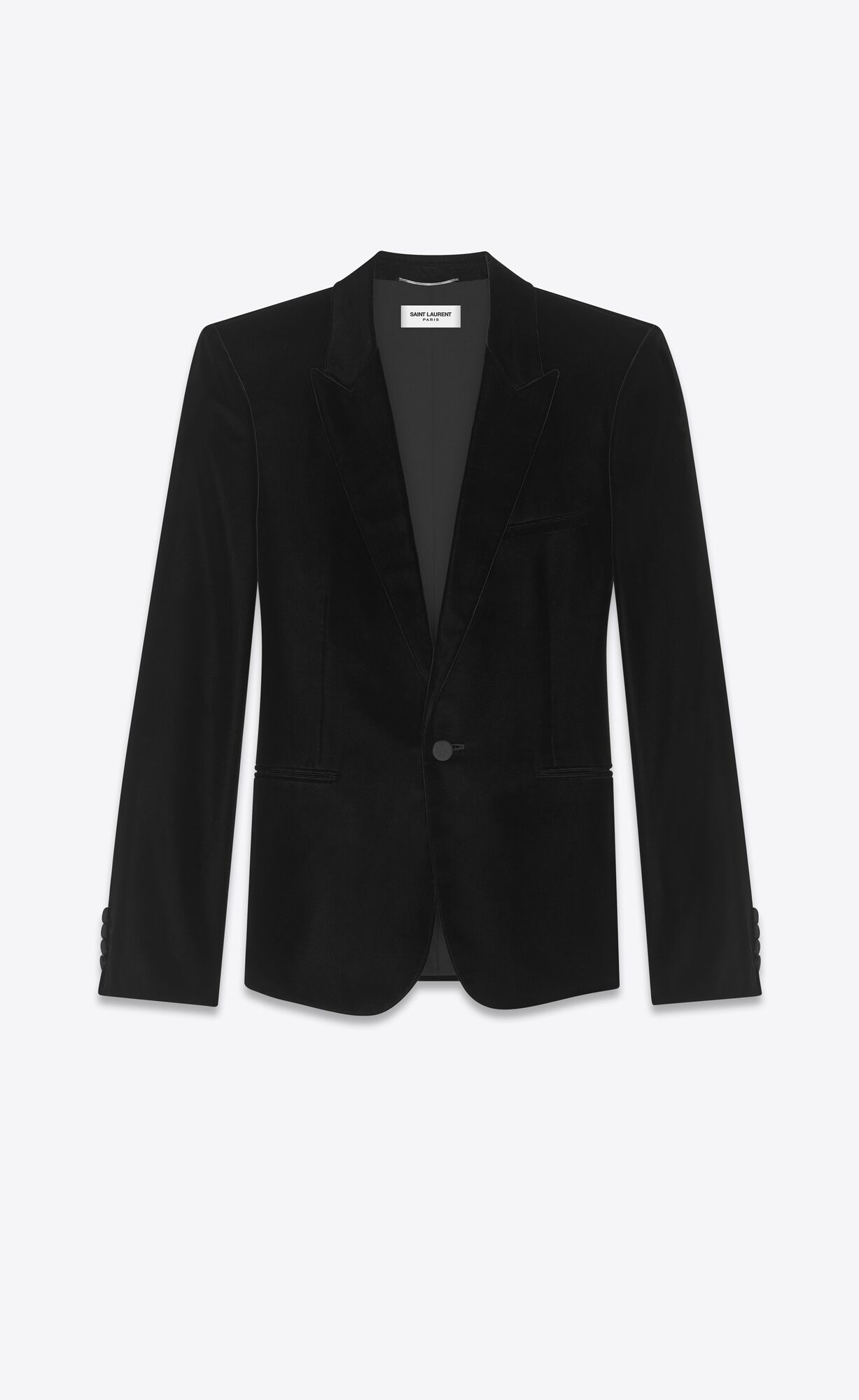 YSL Klasické Evening Velvet Jacket Čierne | 68017-DRGW