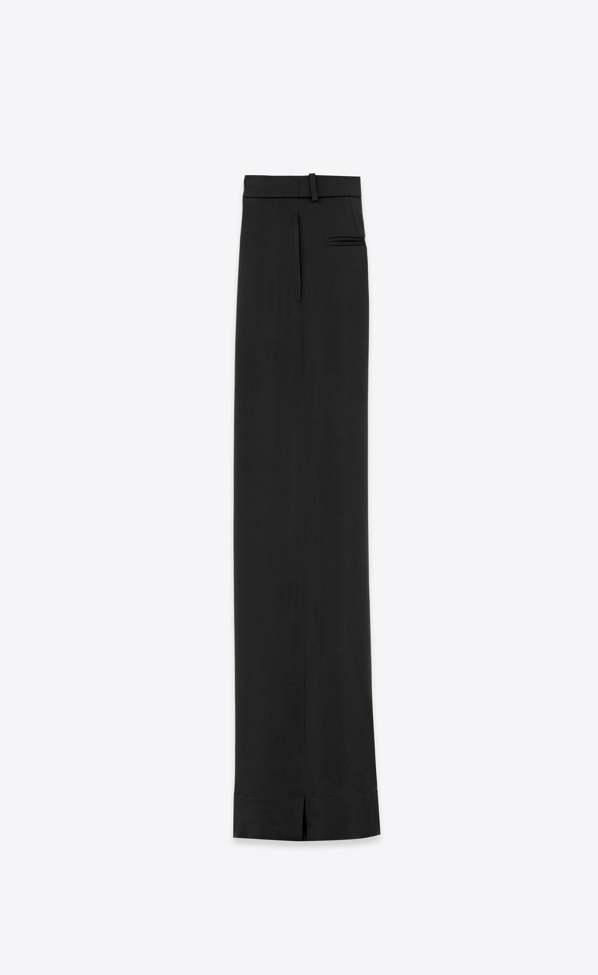 YSL Large Pants In Crepe Satin Čierne | 74692-GSEW