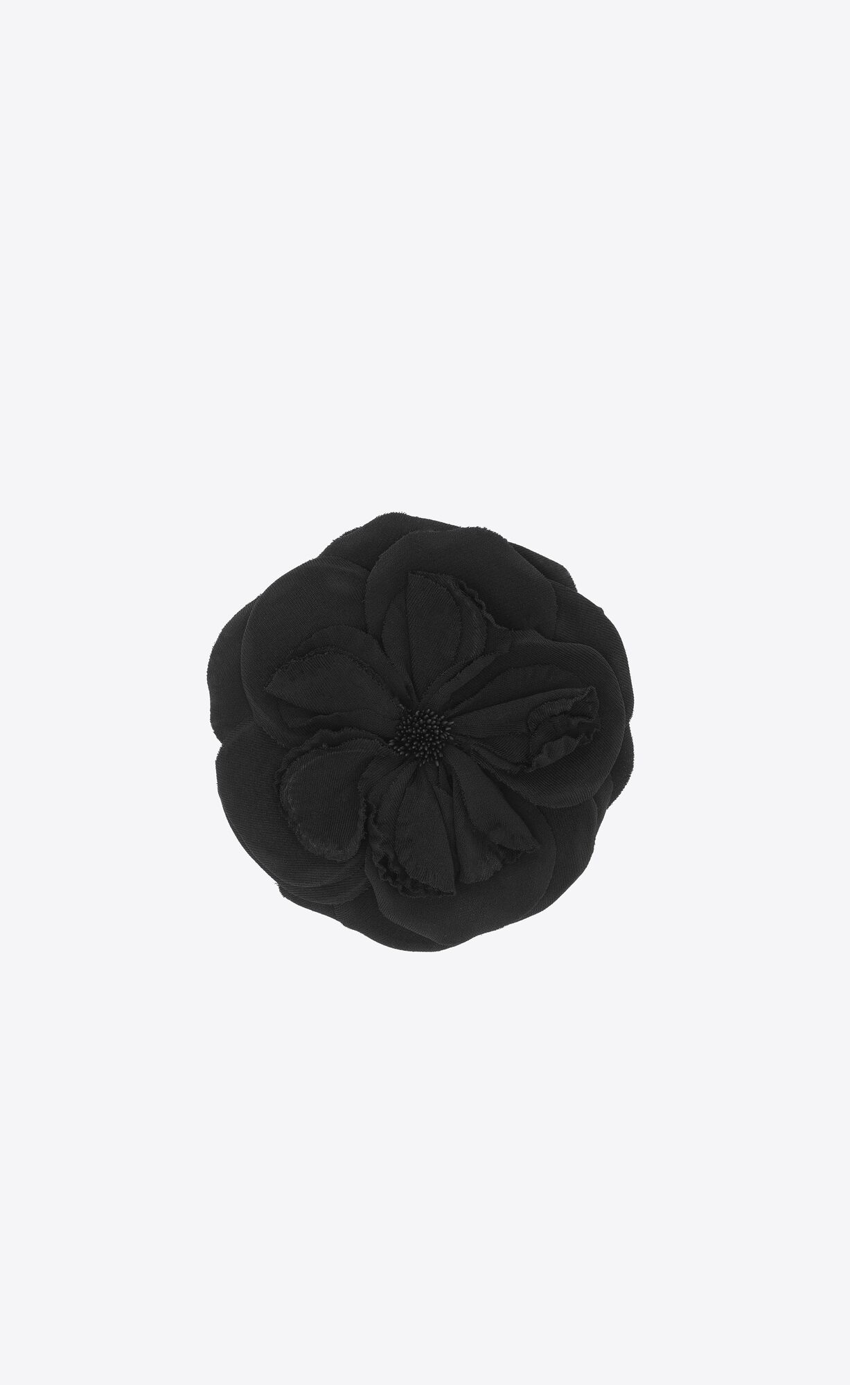 YSL Large Wild Flower Brooch In Jersey Čierne | 79428-EVDR