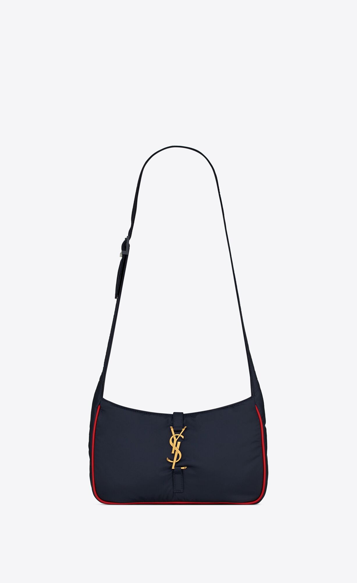 YSL Le 5 À 7 Crossbody Bag In Econyl® Regenerated Nylon Námornícka Modrá | 57183-CKWY