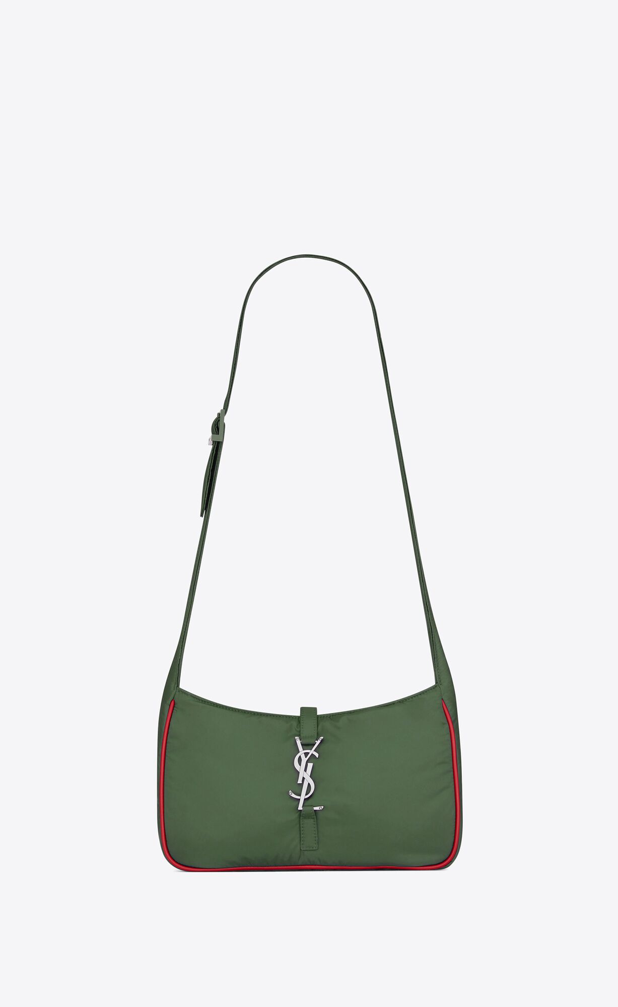 YSL Le 5 À 7 Crossbody Bag In Econyl® Regenerated Nylon Hnedožltý Červené | 89501-YULF