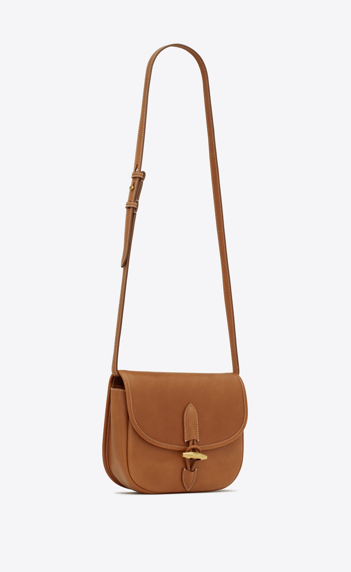 YSL Le Caban Satchel In Vegetable-tanned Kozene Tmavo Červené | 71869-WBZU