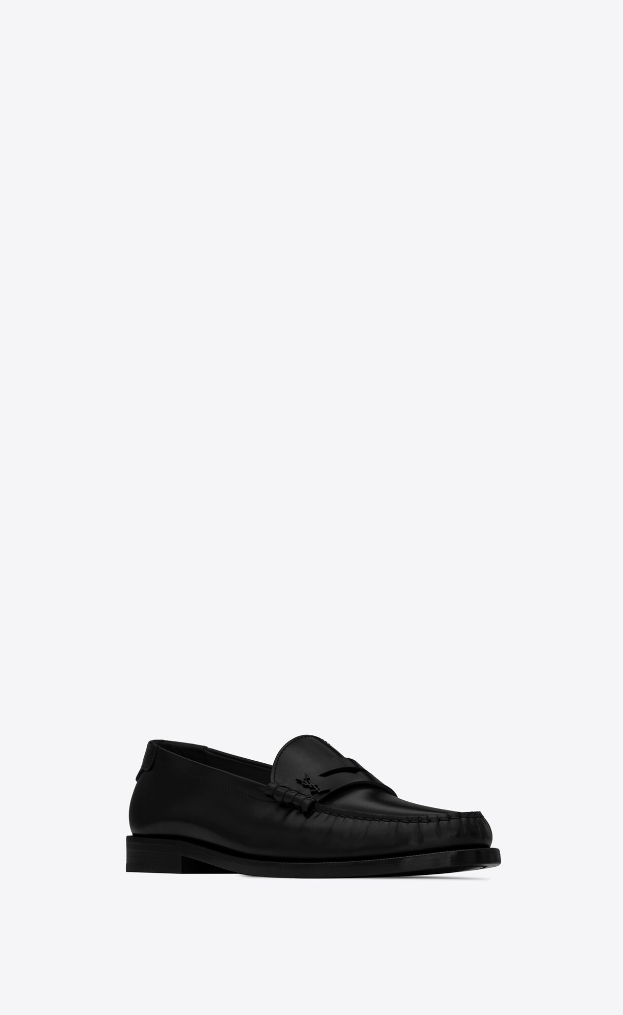 YSL Le Loafer Penny Slippers In Smooth Kozene Čierne | 38021-KAXZ