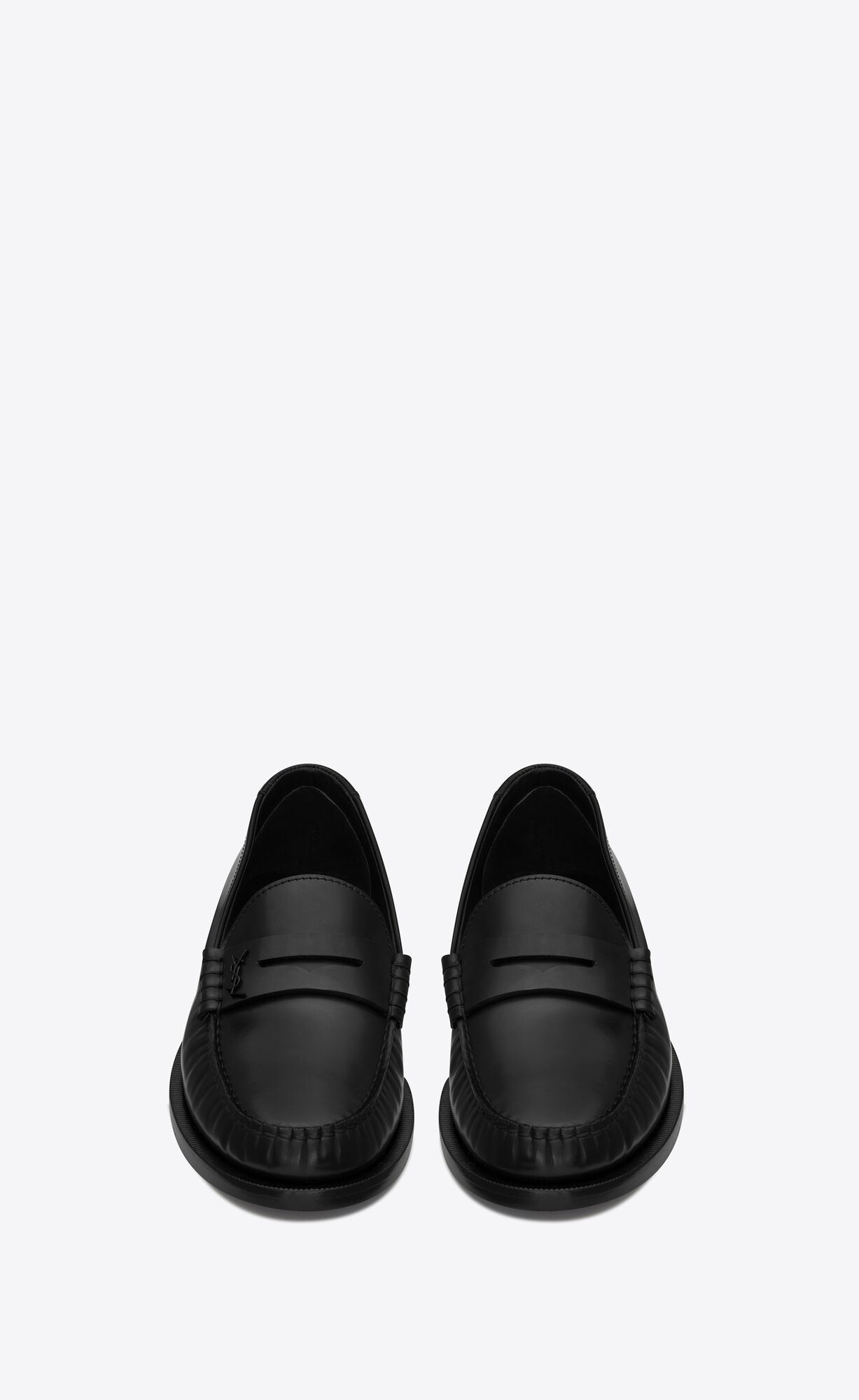 YSL Le Loafer Penny Slippers In Smooth Kozene Čierne | 38021-KAXZ