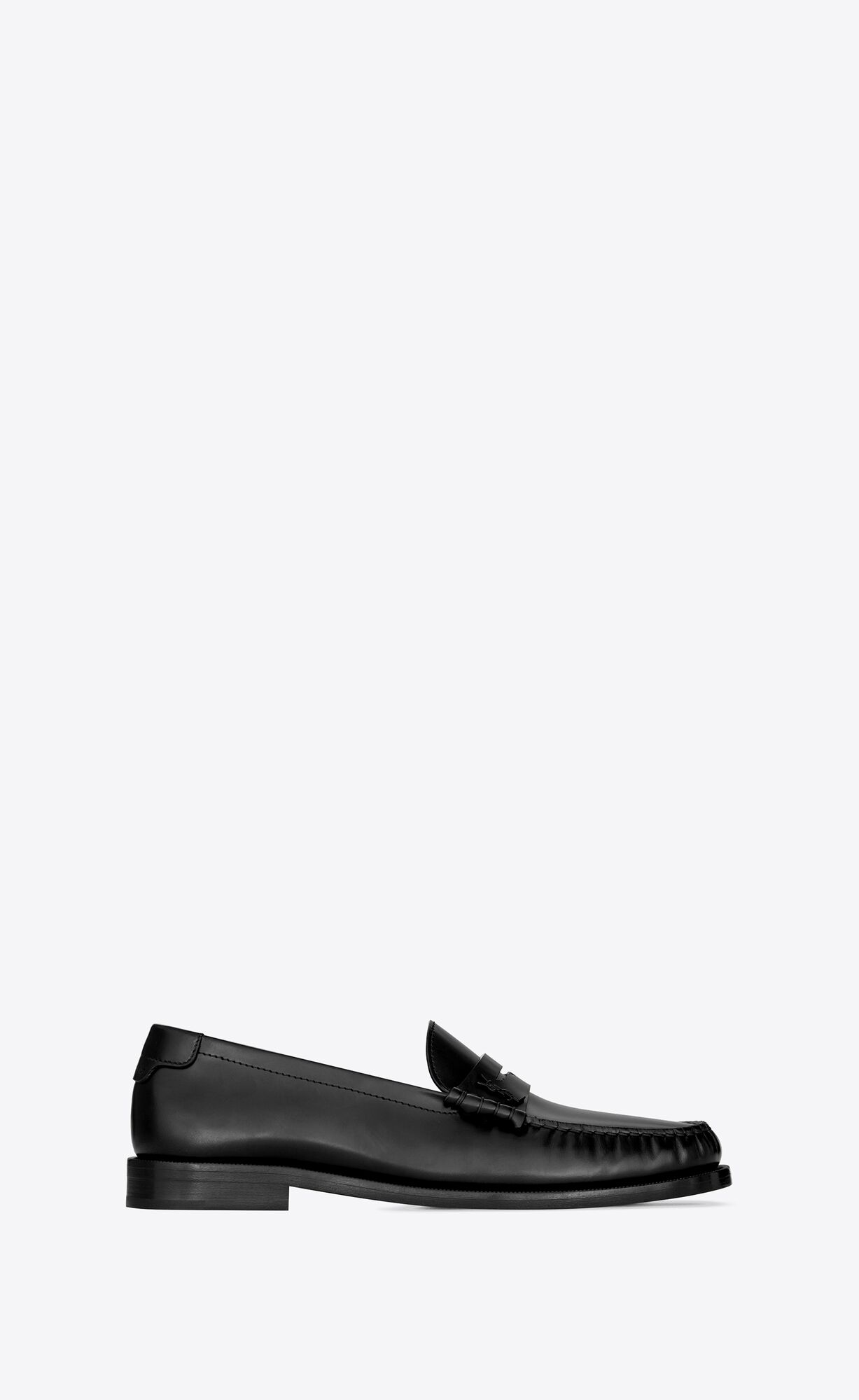 YSL Le Loafer Penny Slippers In Smooth Kozene Čierne | 80657-NCFD