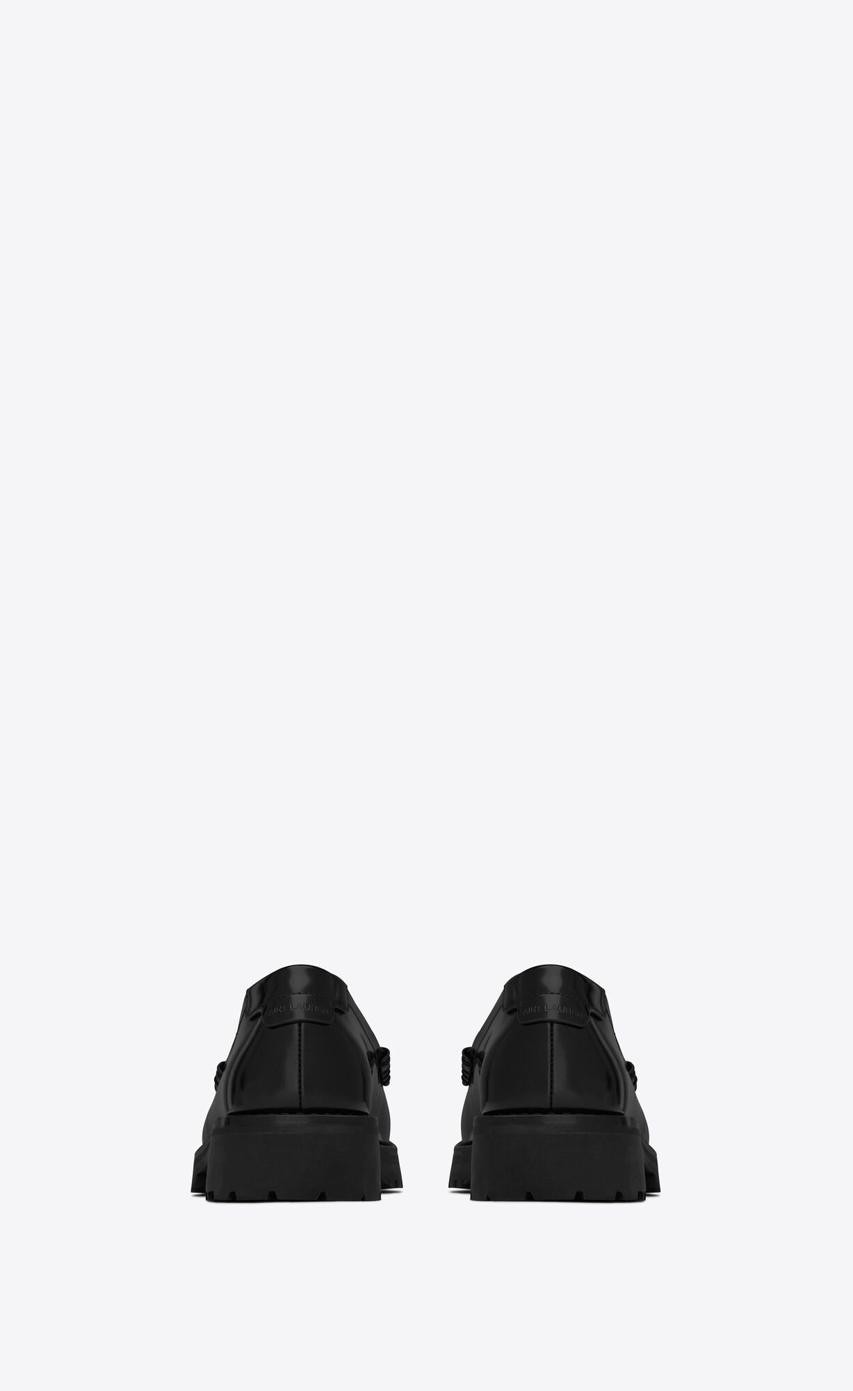 YSL Le Loafer Robustný Penny Slippers In Smooth Kozene Čierne | 27810-FLPN