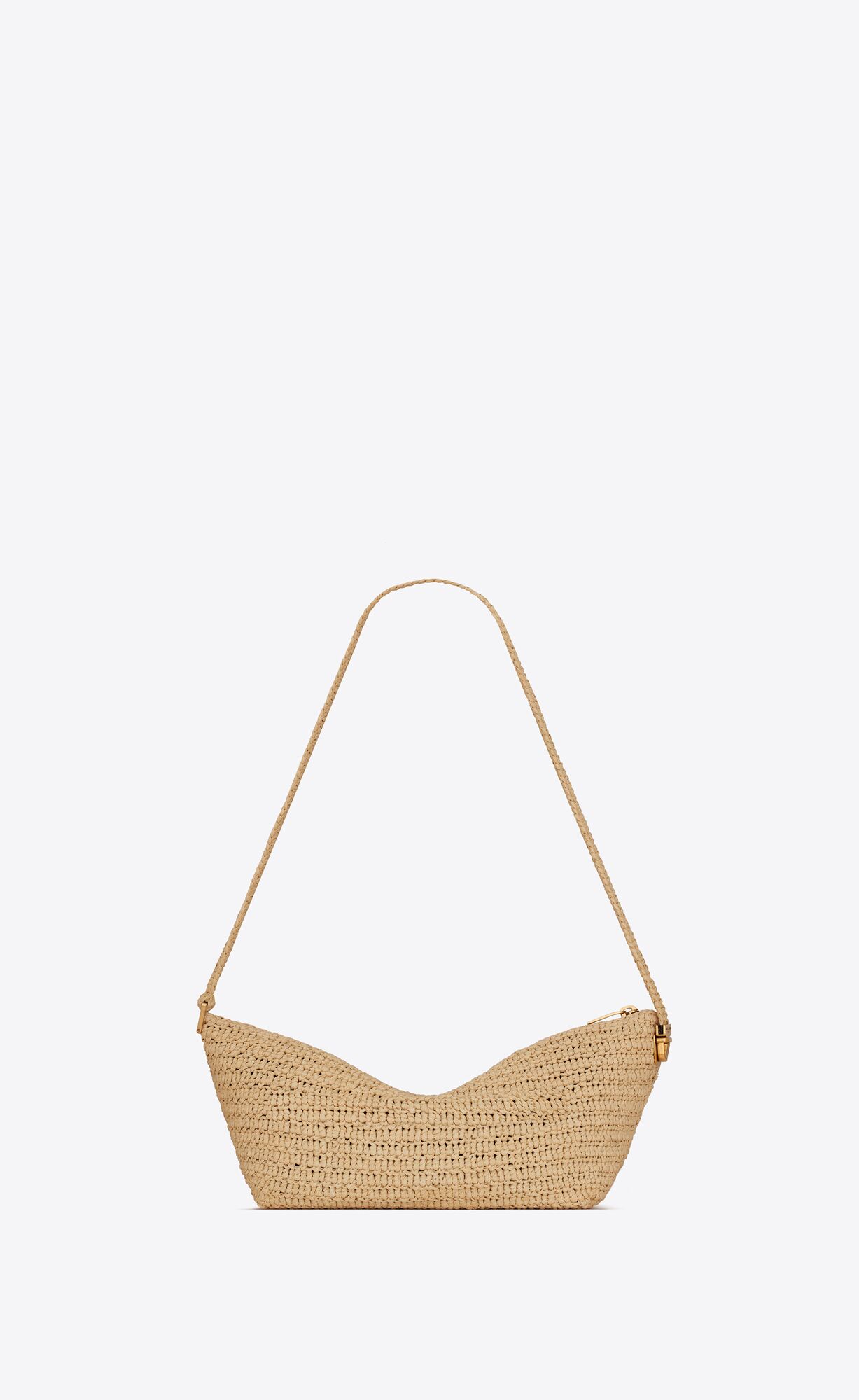 YSL Le Rafia Crossbody Bag Naturel | 70328-VIYB