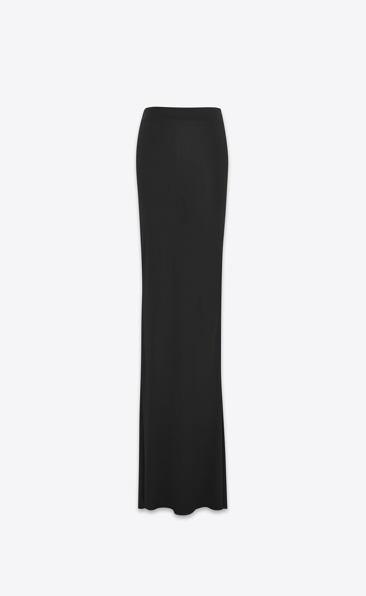 YSL Long Skirt In Crepe Jersey Čierne | 45261-VGNP