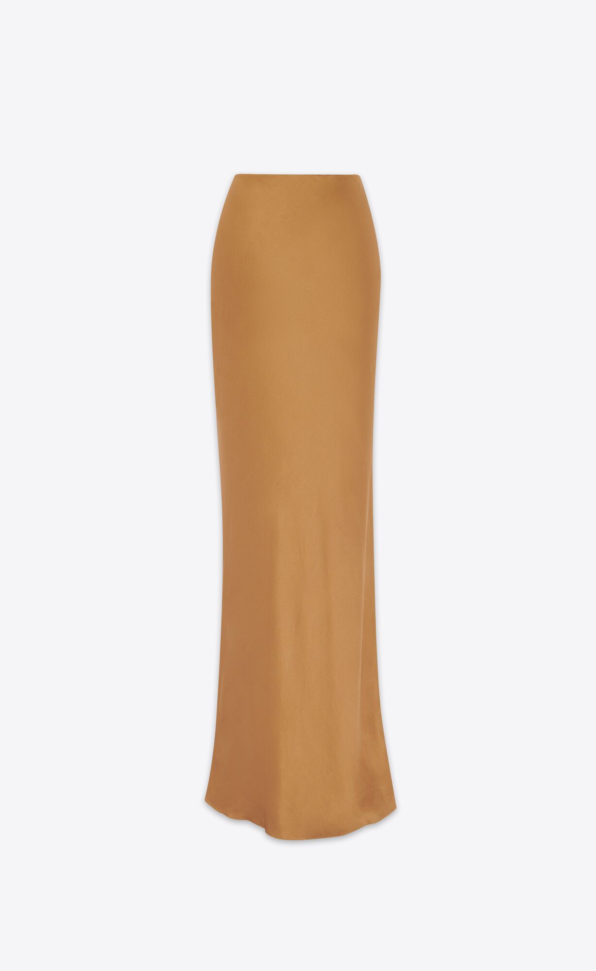 YSL Long Skirt In Crepe Satin Béžové | 35102-HYAX