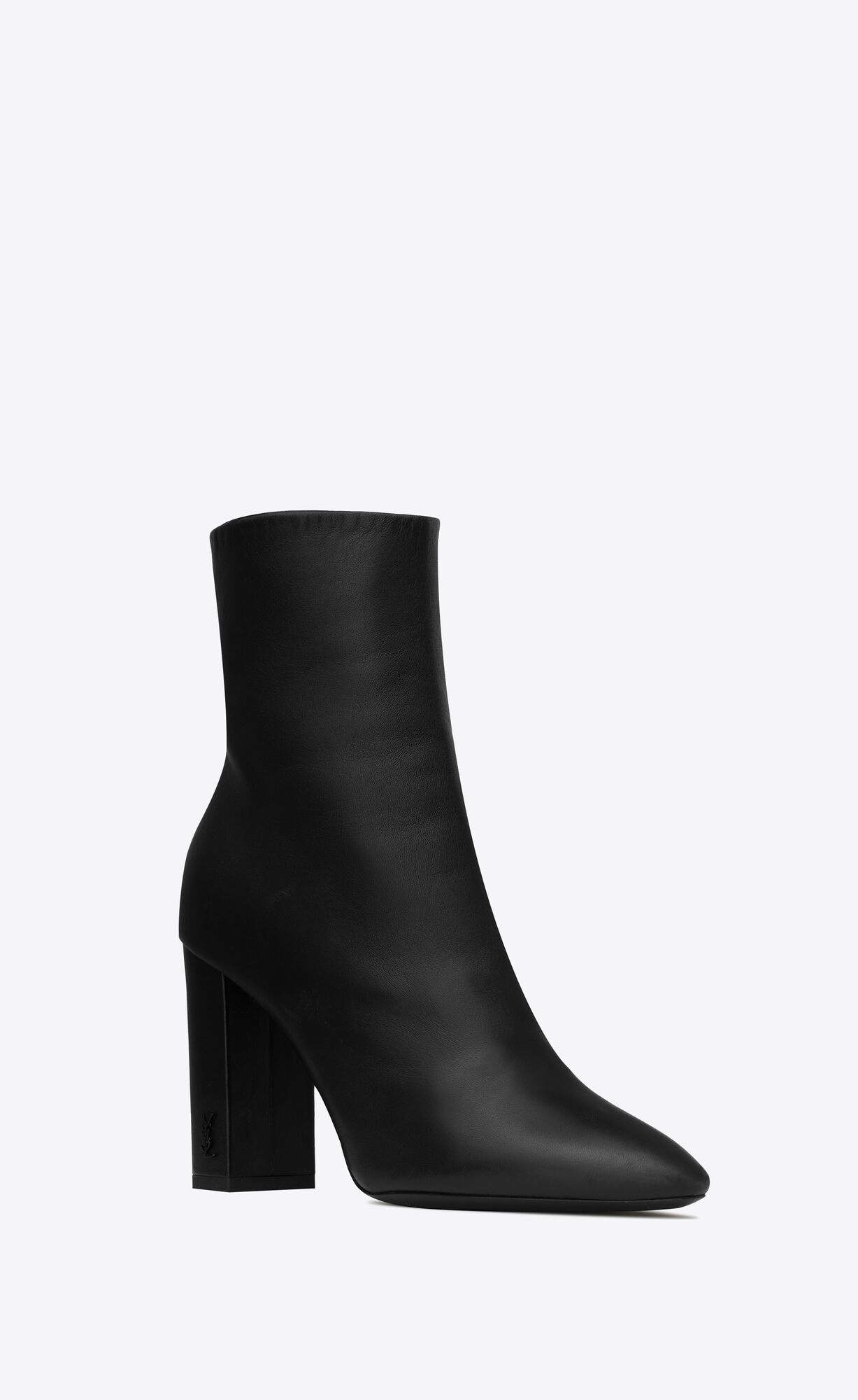 YSL Lou Ankle Boots In Kozene Čierne | 64782-RZGL