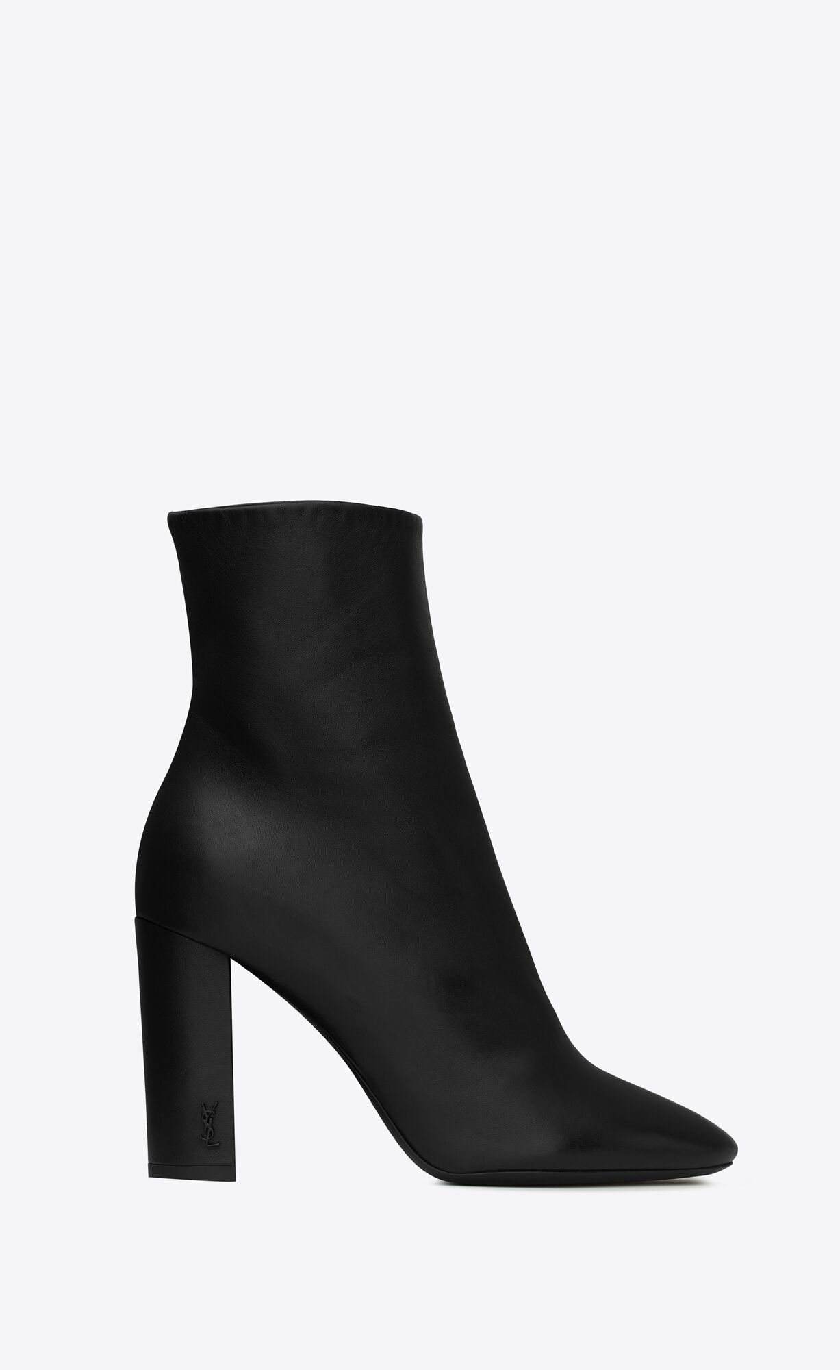 YSL Lou Ankle Boots In Kozene Čierne | 64782-RZGL