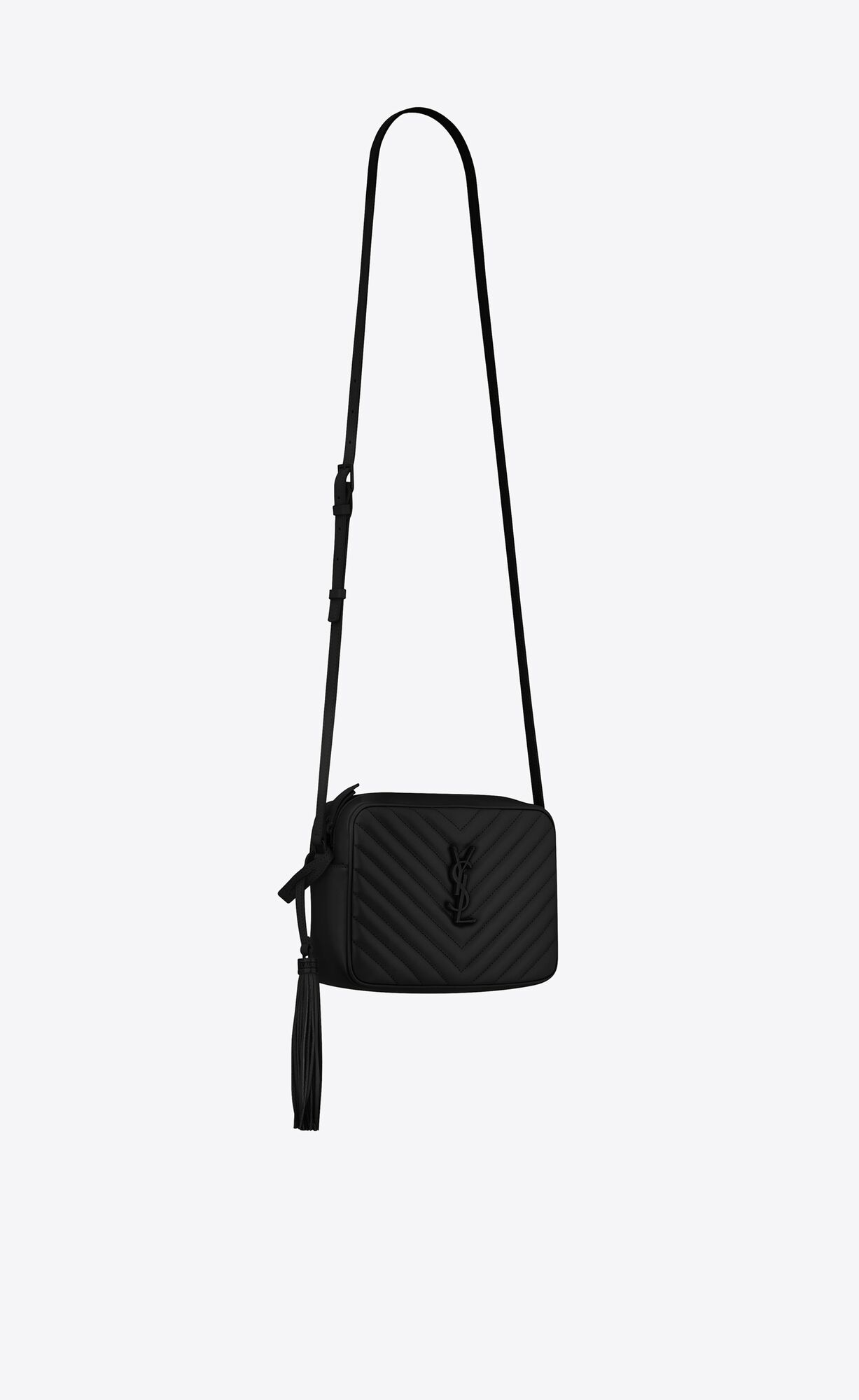 YSL Lou Camera Bag In Prešívané Kozene Noir | 39806-SGMR