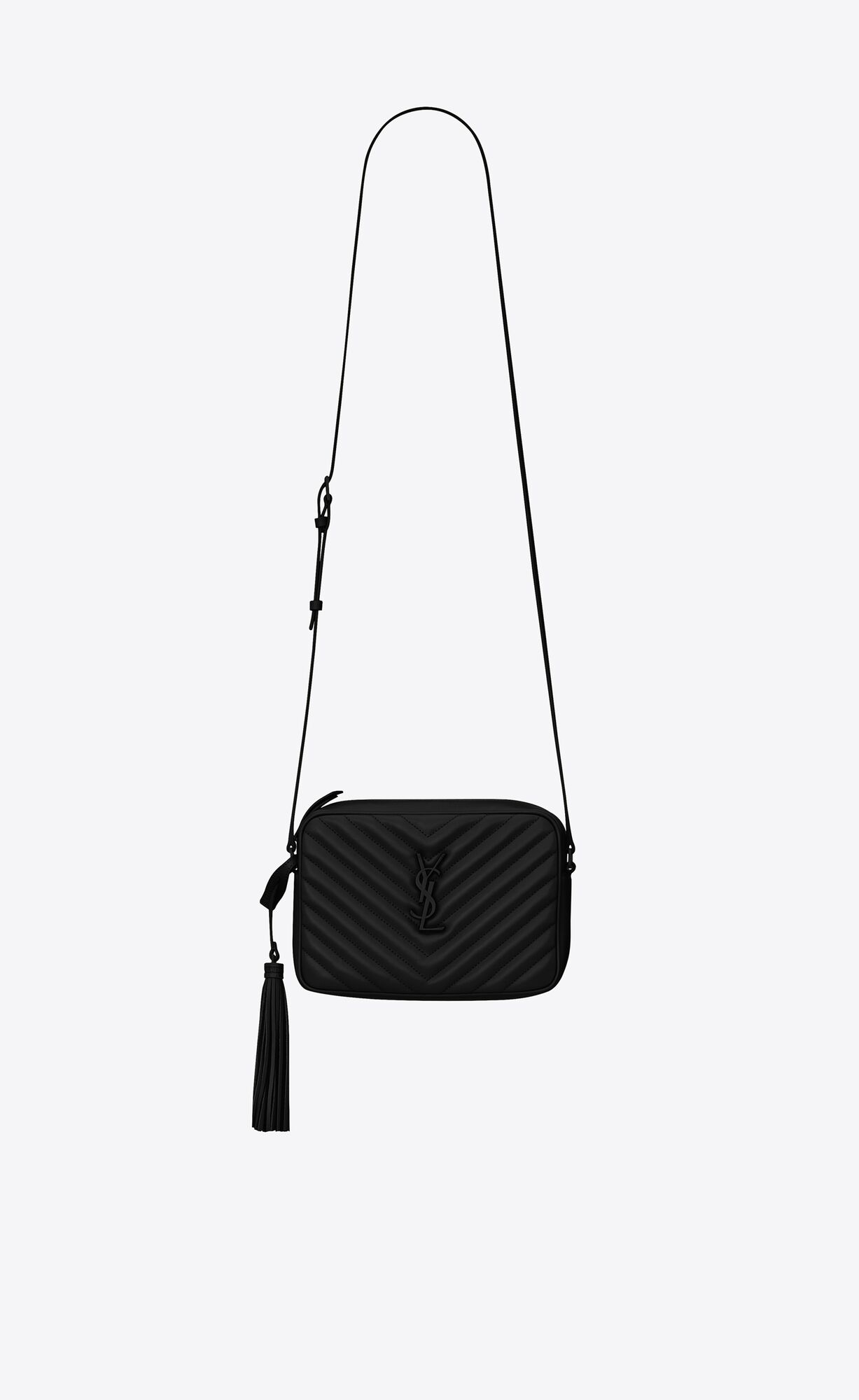 YSL Lou Camera Bag In Prešívané Kozene Noir | 39806-SGMR