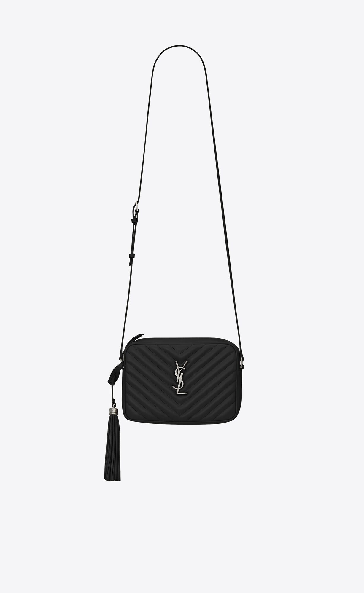 YSL Lou Camera Bag In Prešívané Kozene Čierne | 96150-HLWF