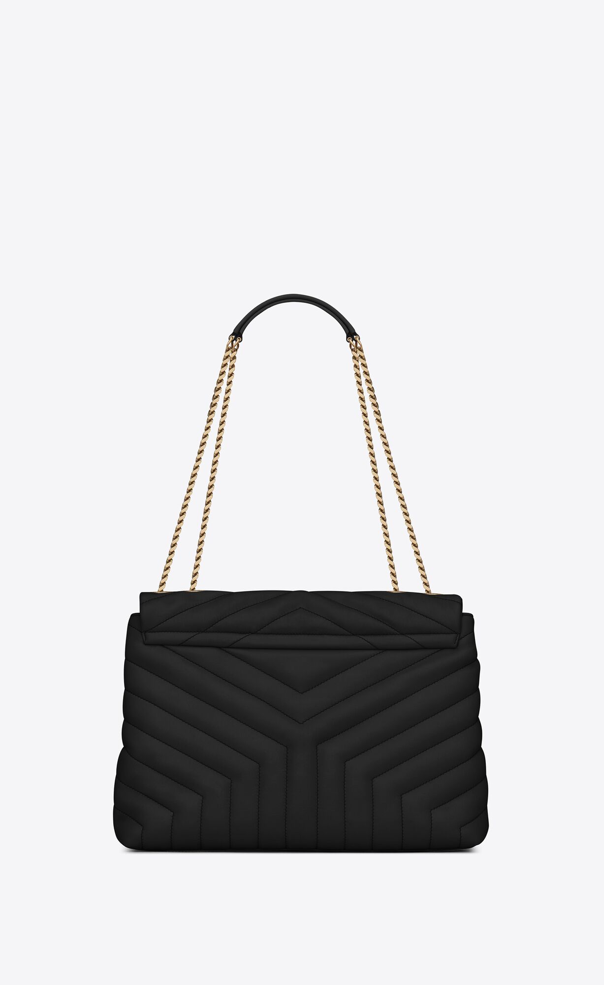 YSL Loulou Medium Chain Bag In Prešívané 