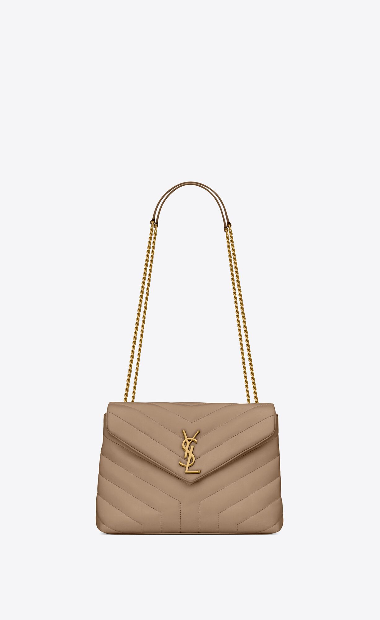 YSL Loulou Small Chain Bag In Prešívané \